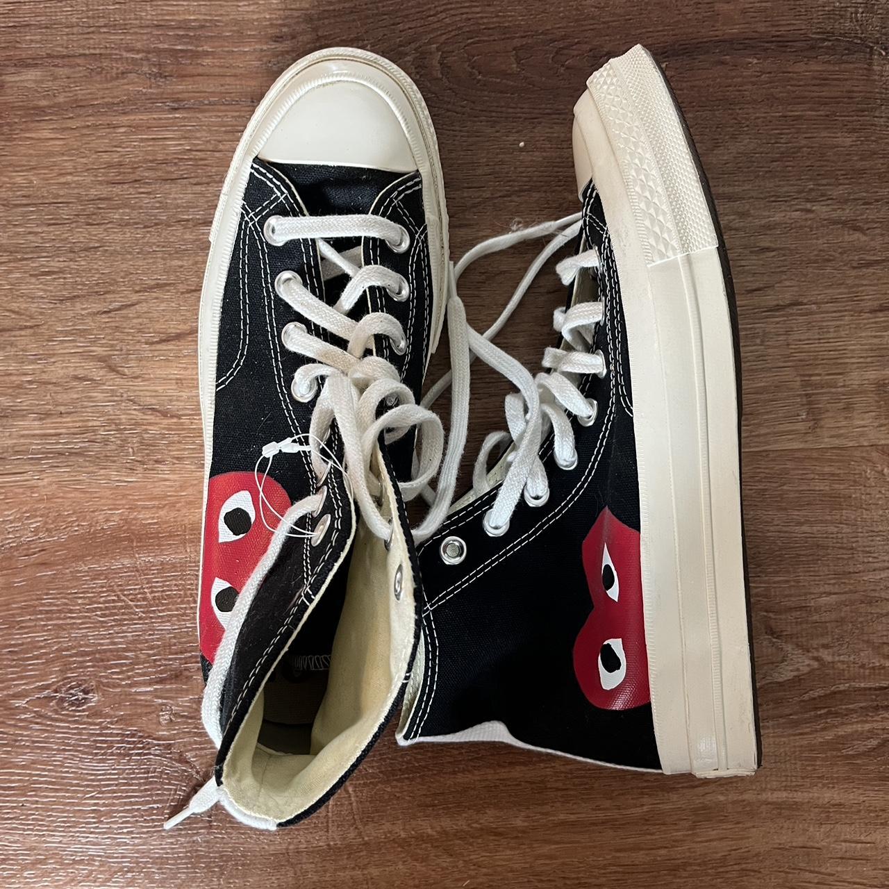 Comme des Garçons Play Women's Black and Red Trainers