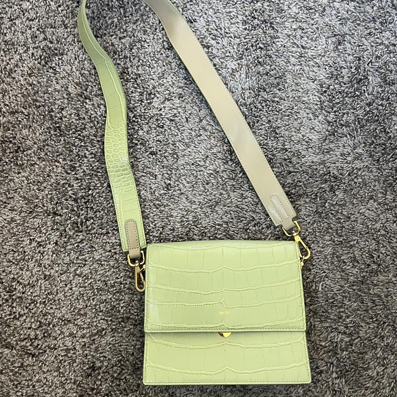 jw pei green purse. purse is on the smaller side,... Depop