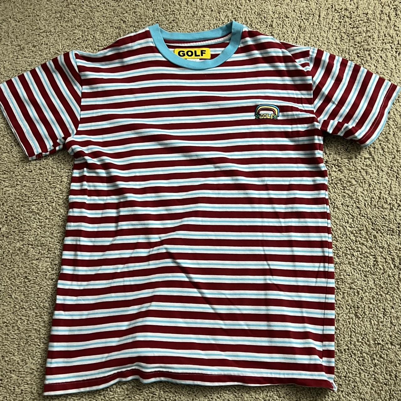 golf wang striped tee size small #golflefleur | Depop