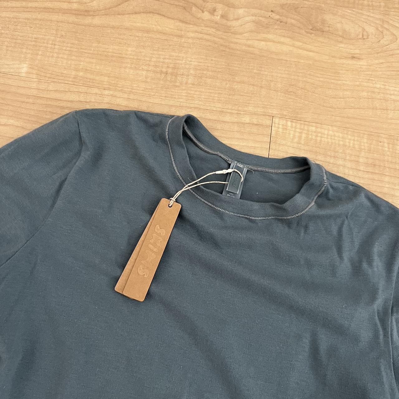 Skims Cotton Jersey Long Sleeve TShirt Kyanite Size... Depop