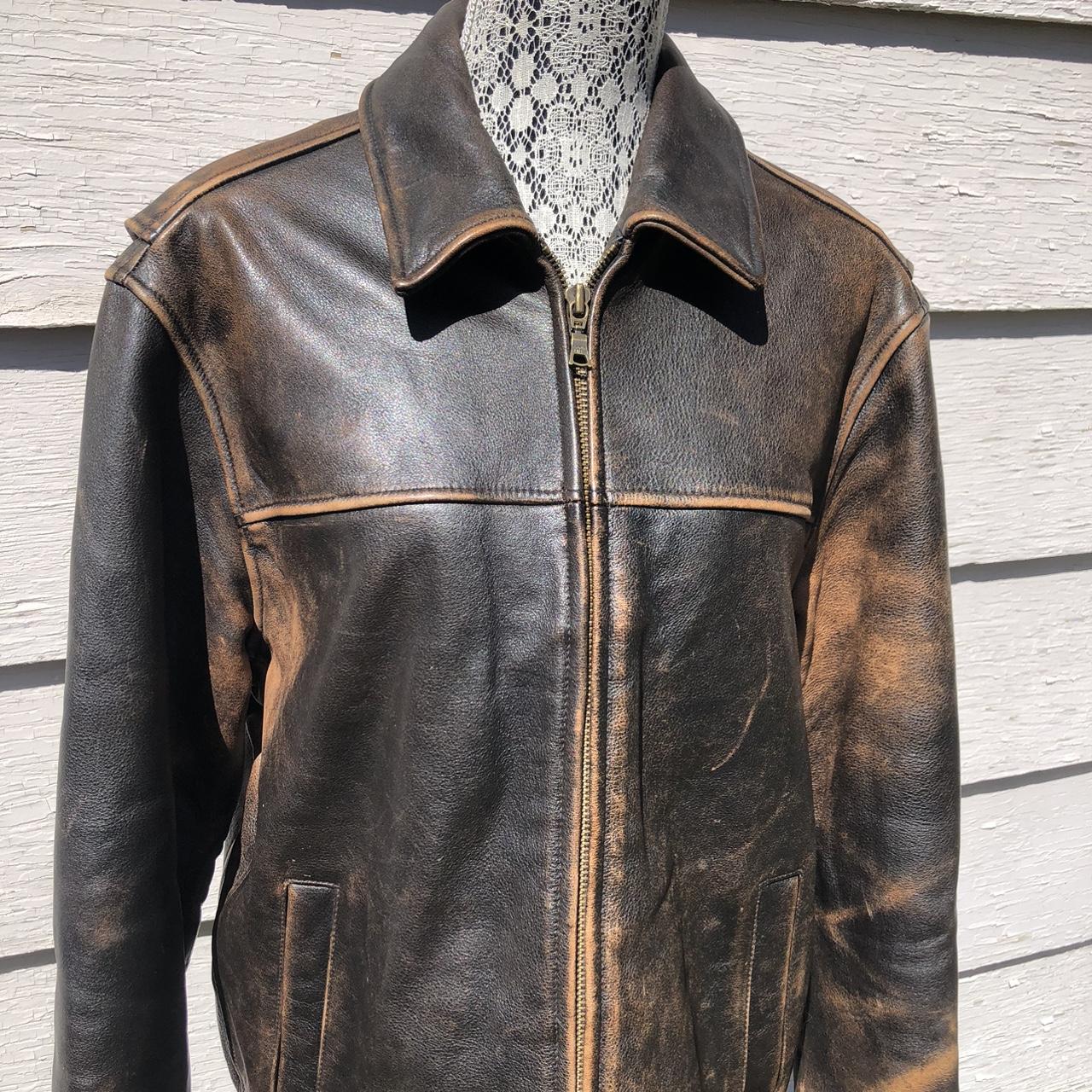 Eddie bauer men's leather jacket best sale