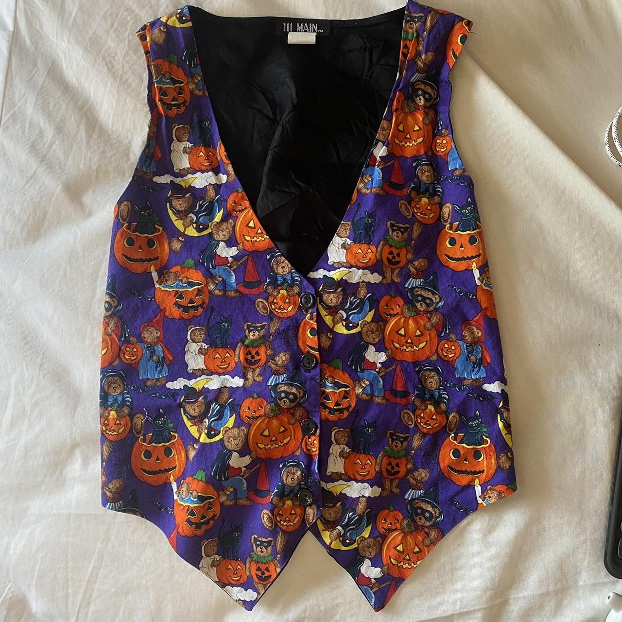 vintage halloween themed vest - Depop