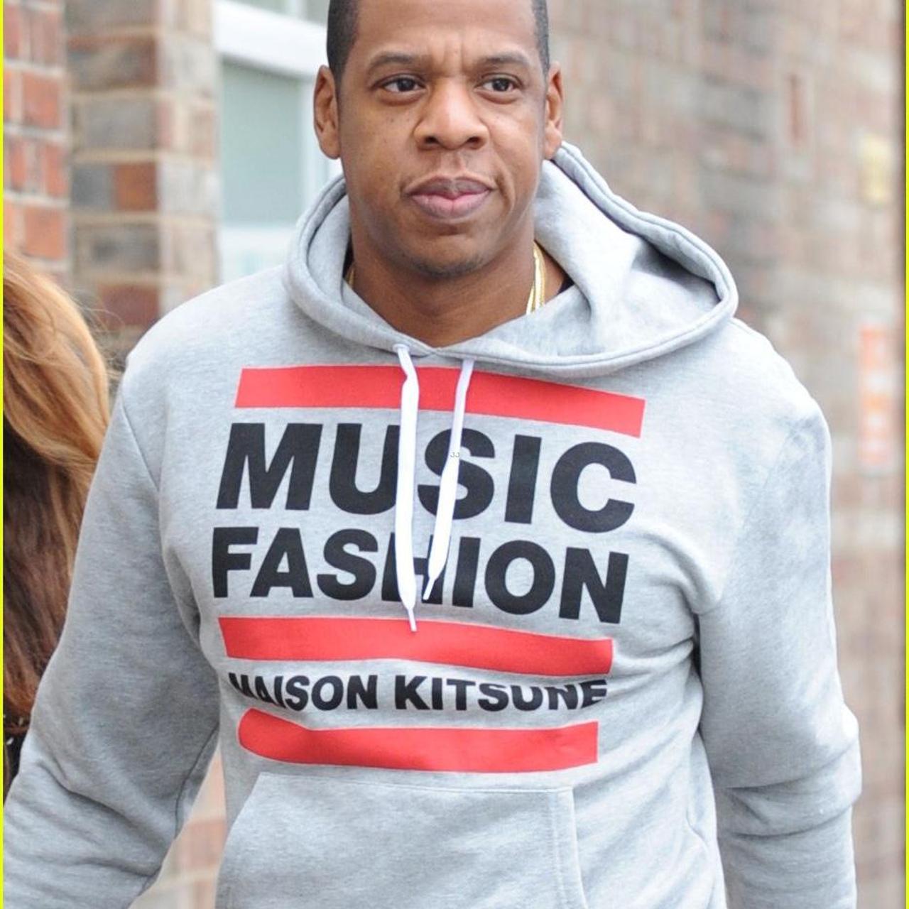 【感謝価格】 Maison Kitsune Music Fashion Hoodie XL as seen on | Depop トップス