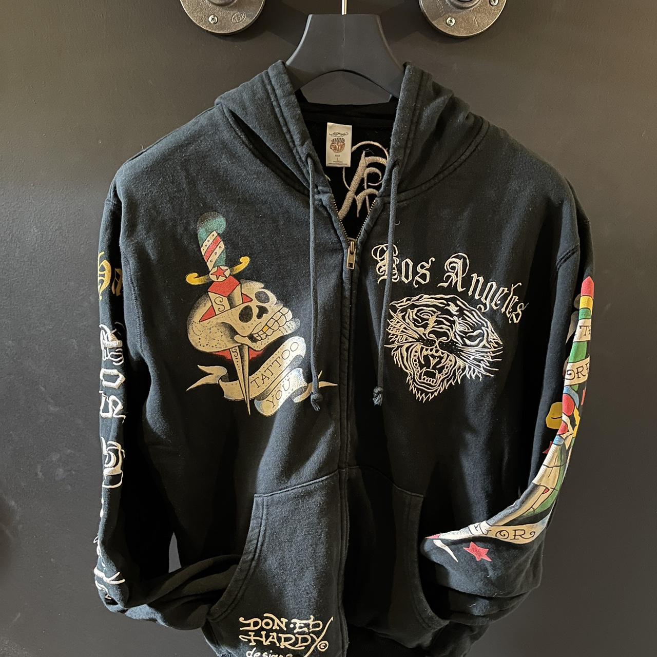 Ed hardy best sale hoodie mens