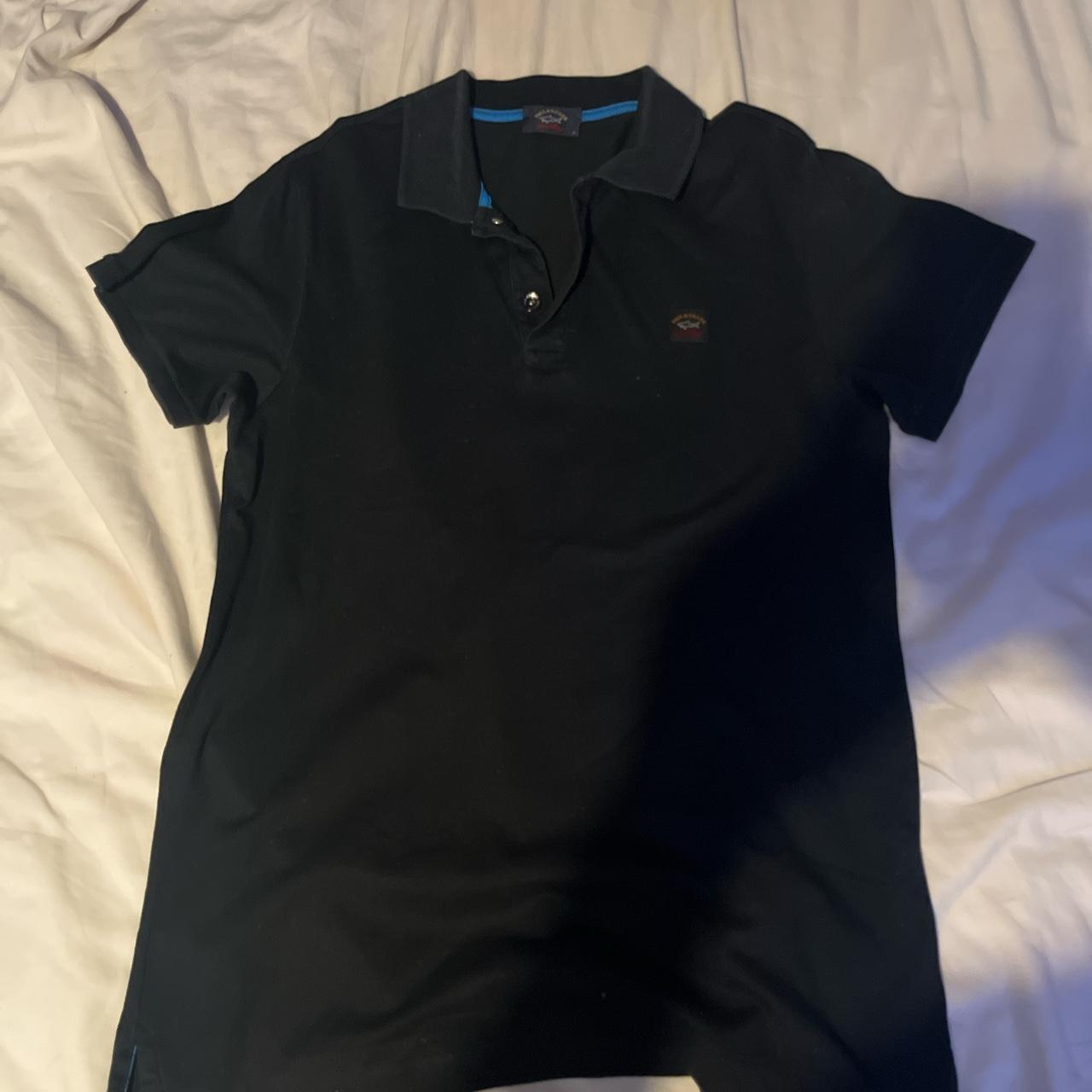 Paul&Shark black polo shirt Used condition but no... - Depop