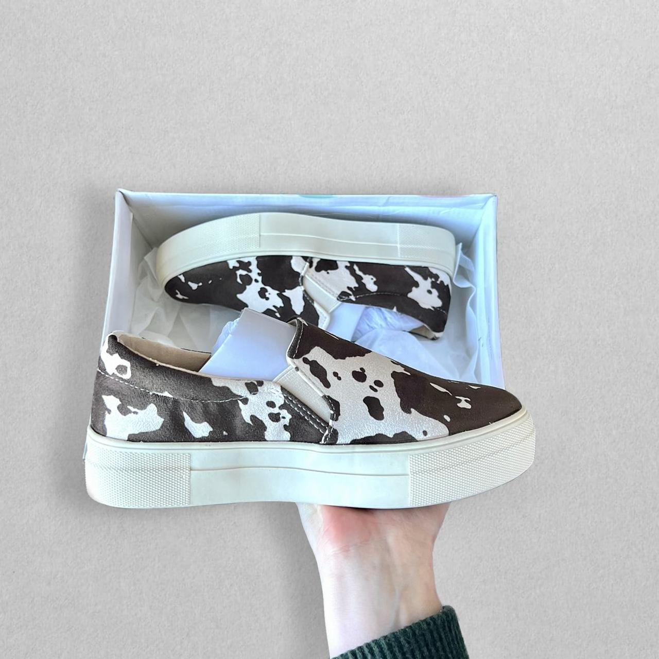 Cow best sale print trainers