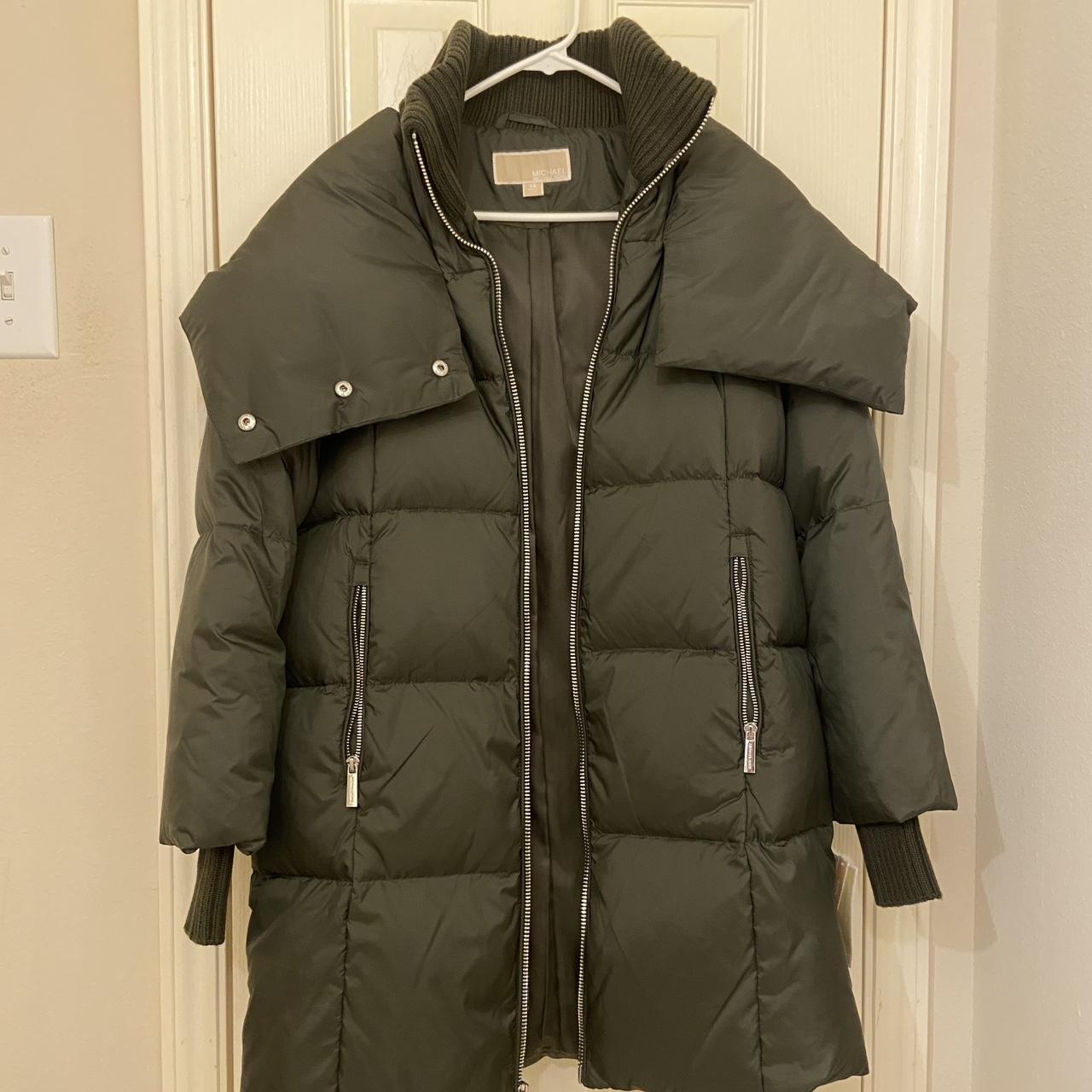 Michael kors parka womens olive online