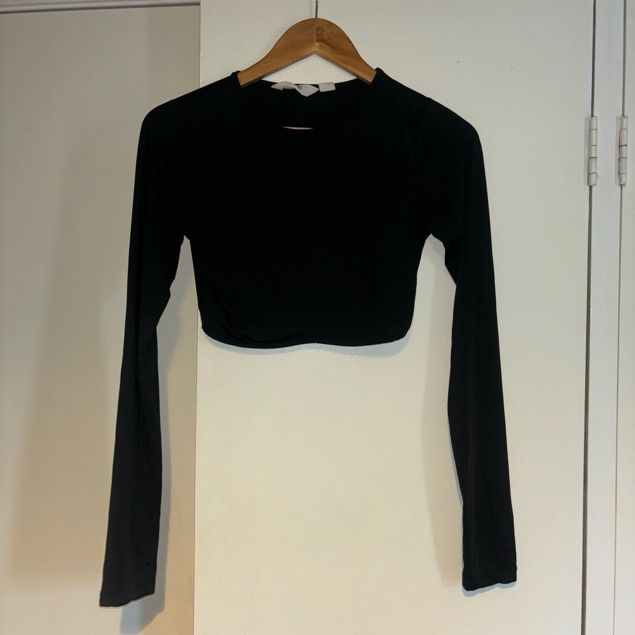 Glassons black long sleeve crop top Only worn... Depop