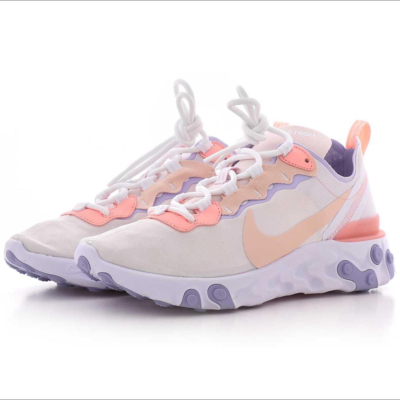 Nike react element 55 Pale pink coral and. Depop