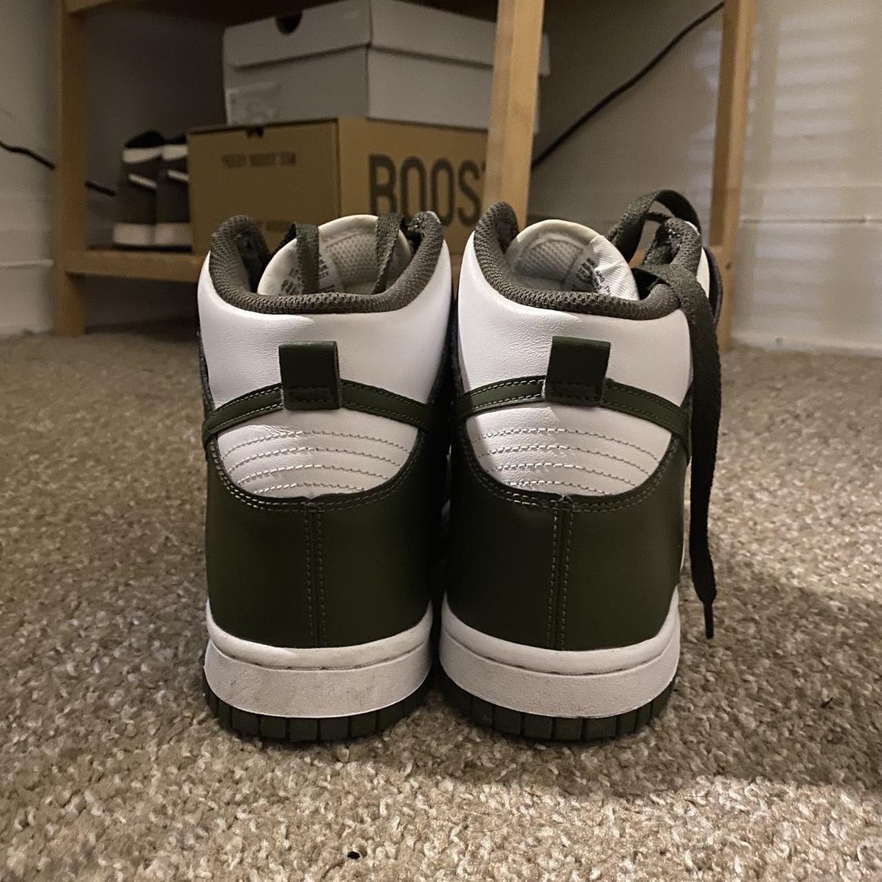 Nike Dunk High GS Cargo Khaki Used Once Size GS 7Y /... - Depop