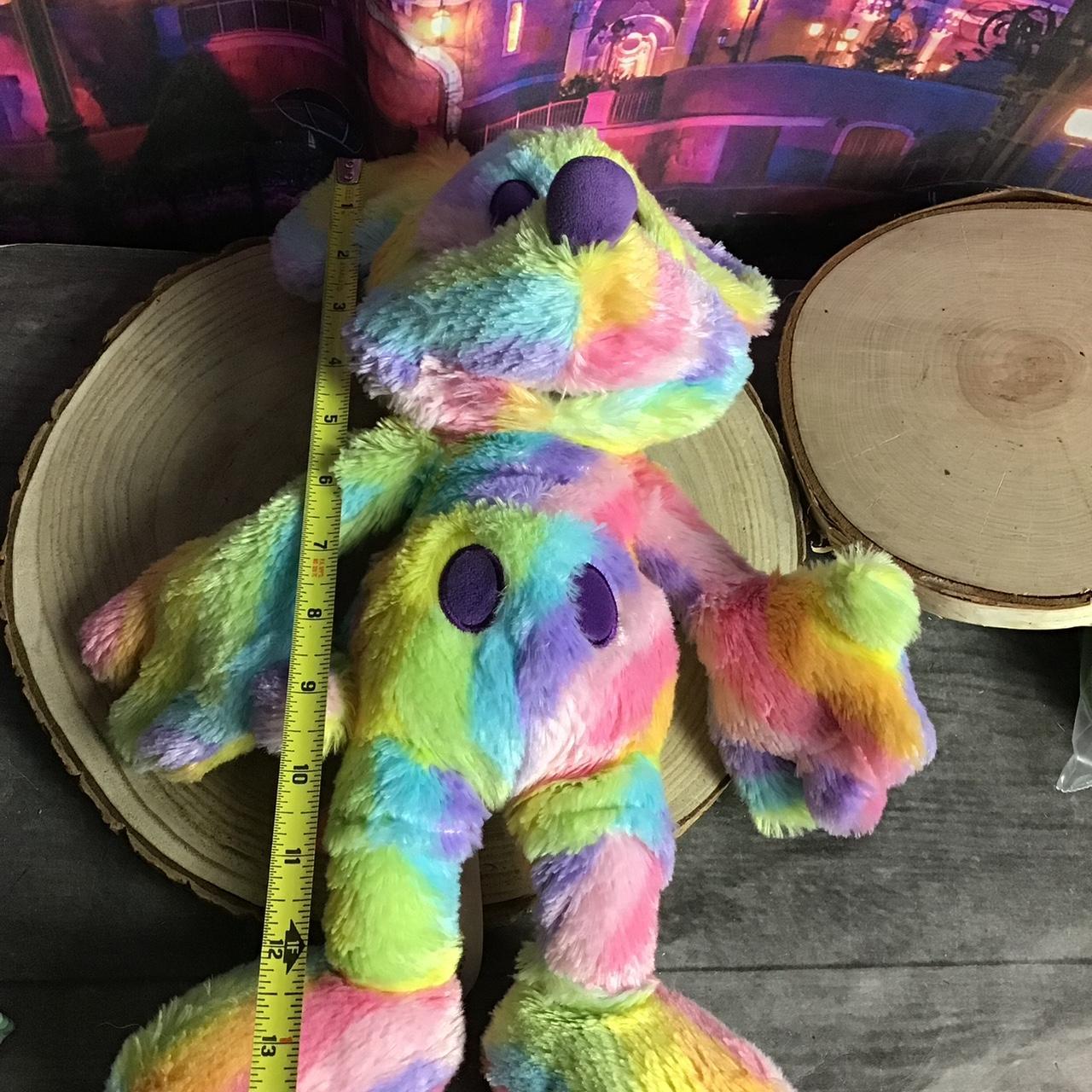 RARE shops Disney Parks Rainbow Pastel Tie Dye Mickey Mouse Plush Pride stripes fluffy