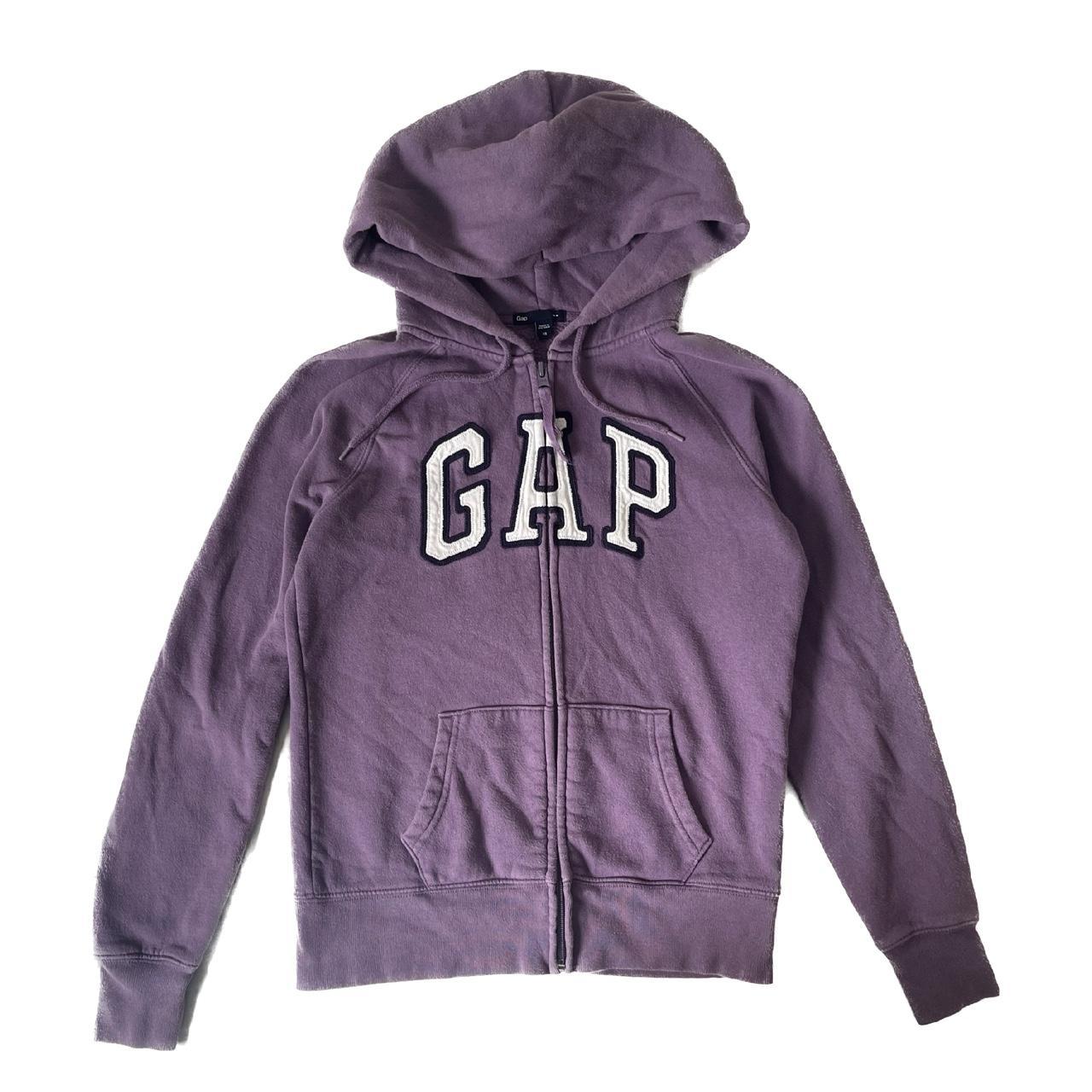 Y2K GAP Print Logo Zip-Up Hoodie • Colorway no... - Depop