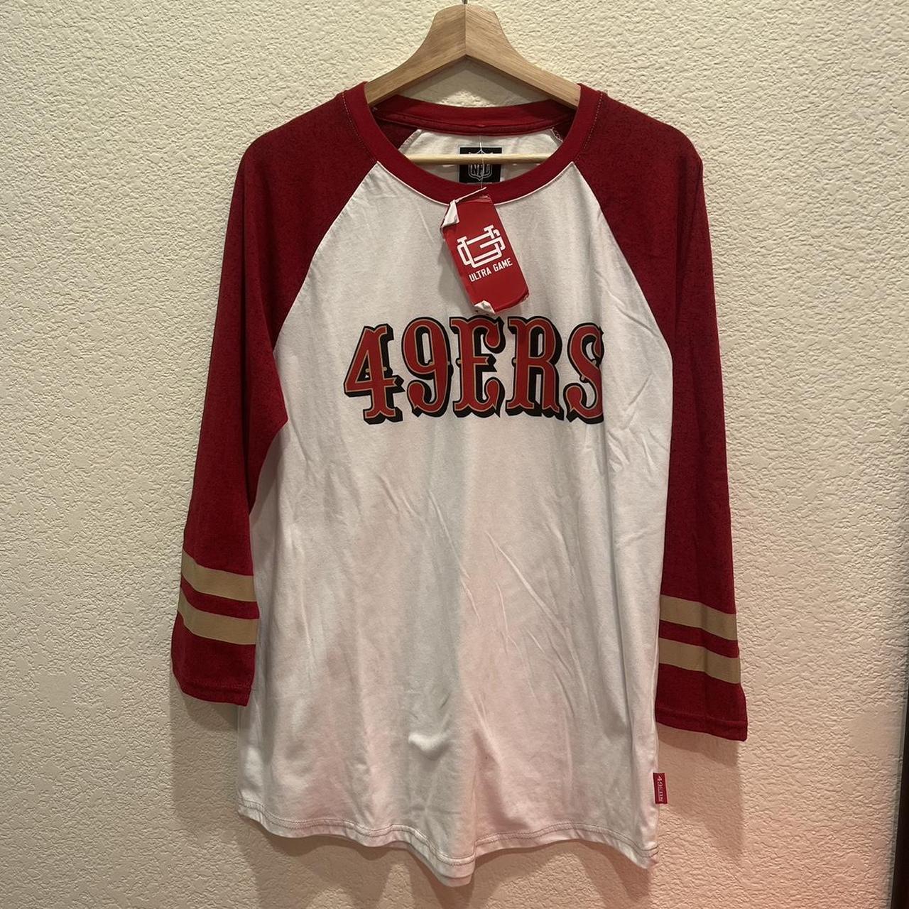 Vintage San Francisco 49ers white long sleeve shirt. - Depop