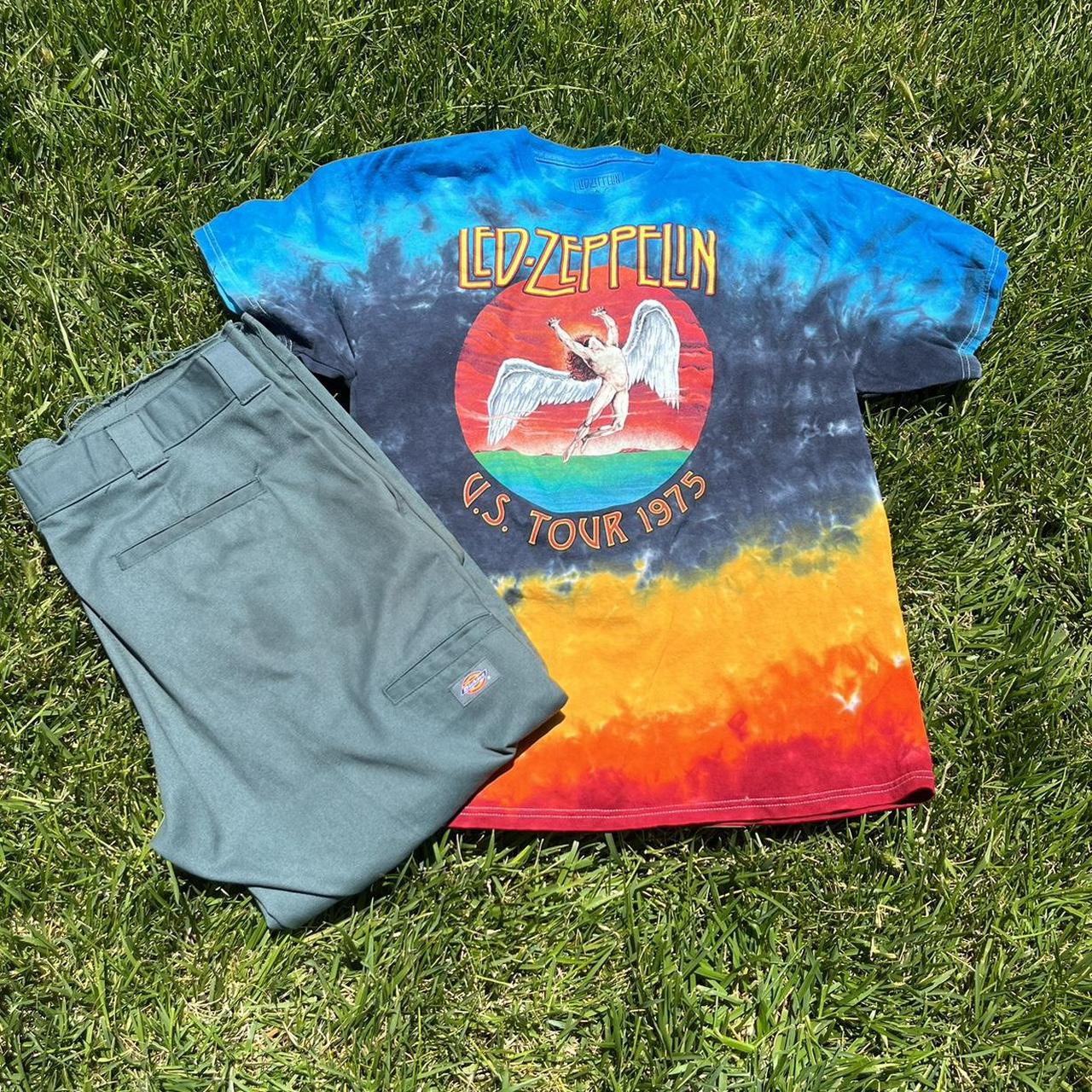 Led zeppelin t shirt hotsell tie dye