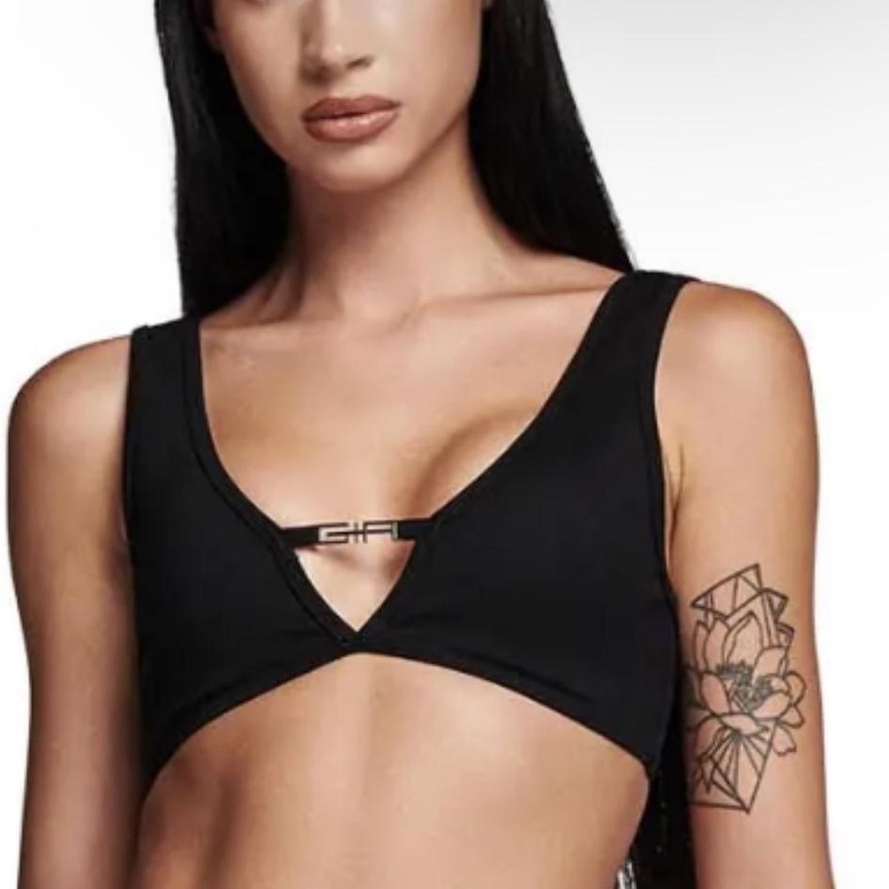 I AM GIA lucid top in black, size small. Worn once.... Depop