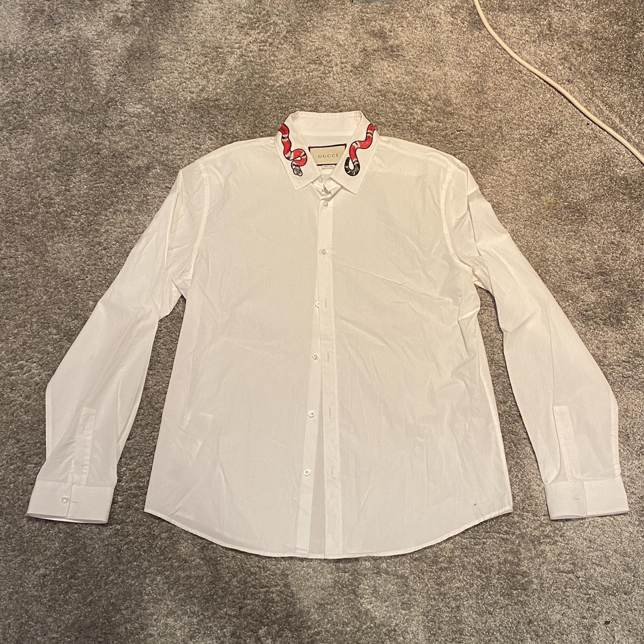 gucci white shirt with snake