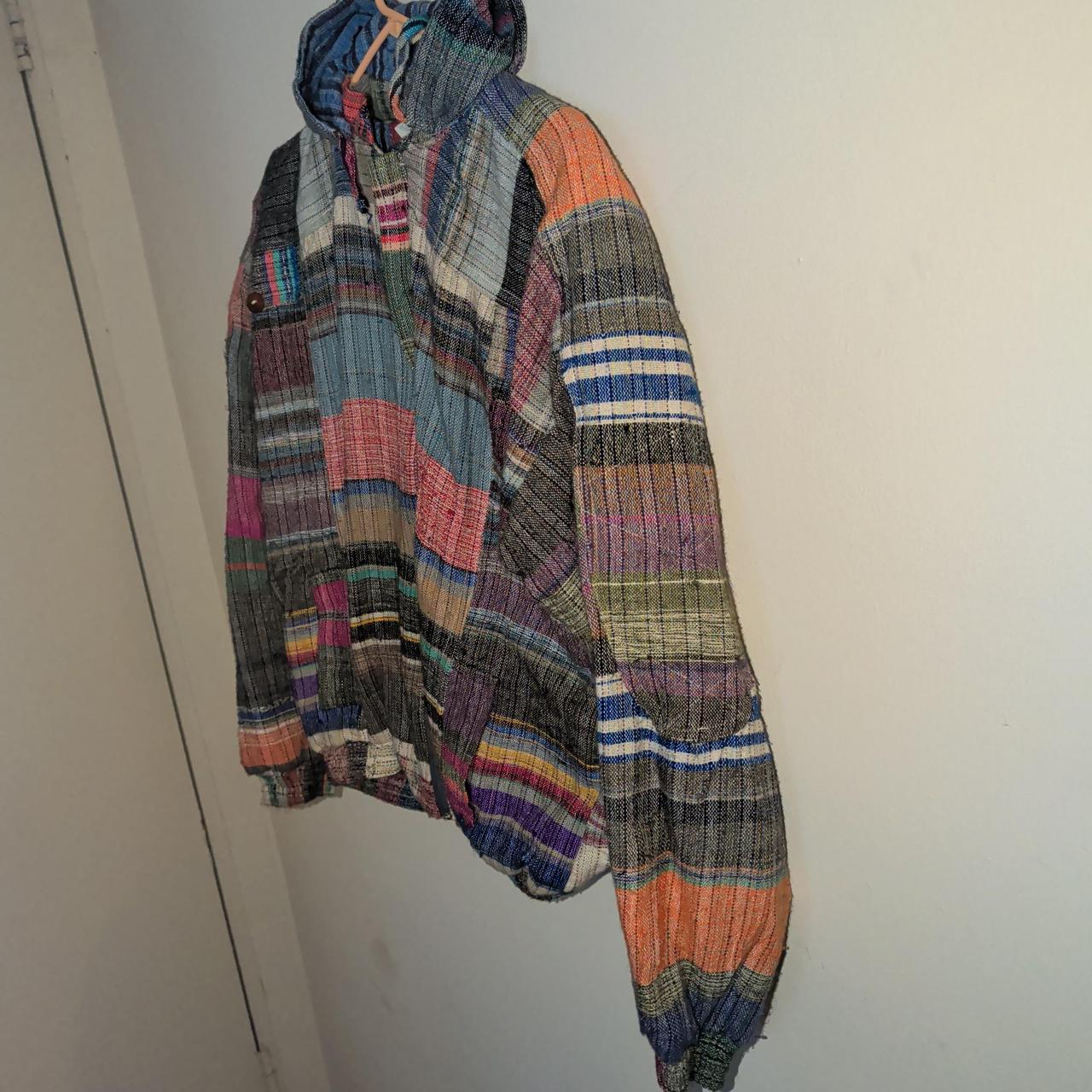 Men's Jacket - Multi - L – Colorful patchwork jac… - image 2