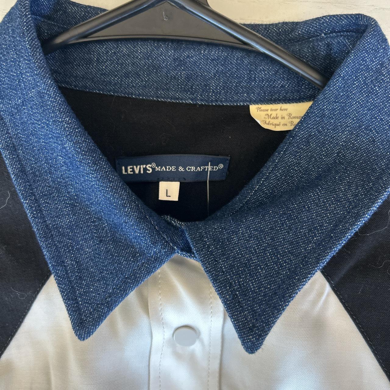 LEVIS Made and crafted silk and denim western style... - Depop
