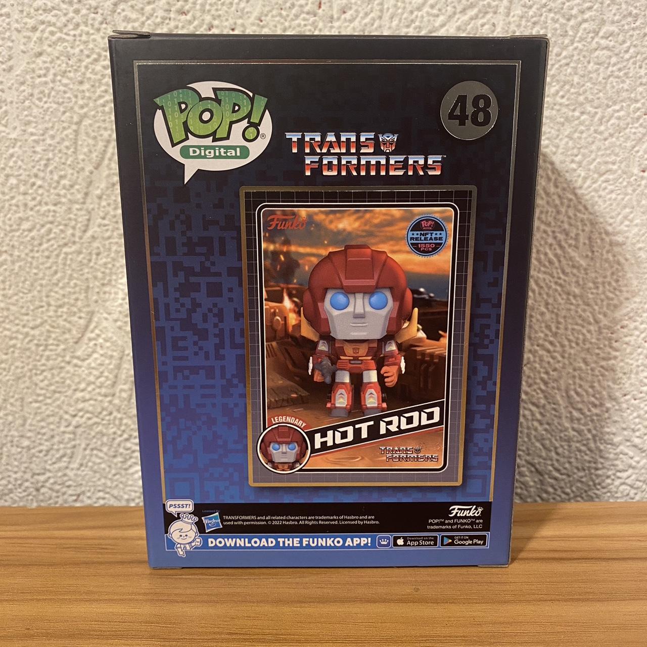 Transformers Hot Rod NFT redeemable newest Funko Pop