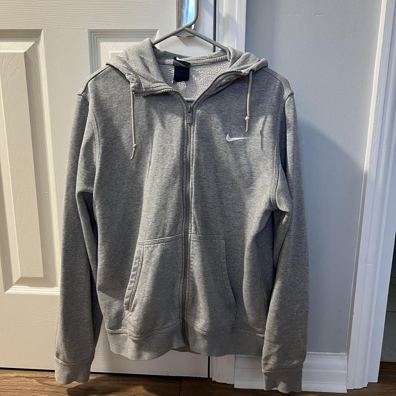 nike zip up grey