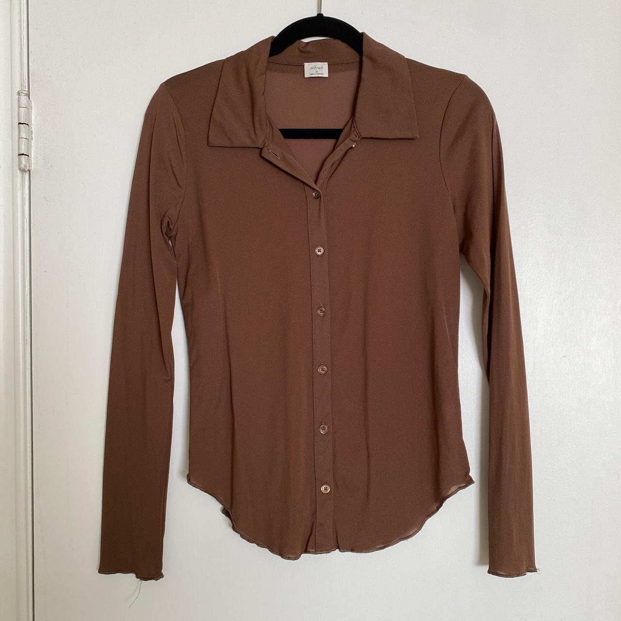 Wilfred Women's Brown Blouse | Depop