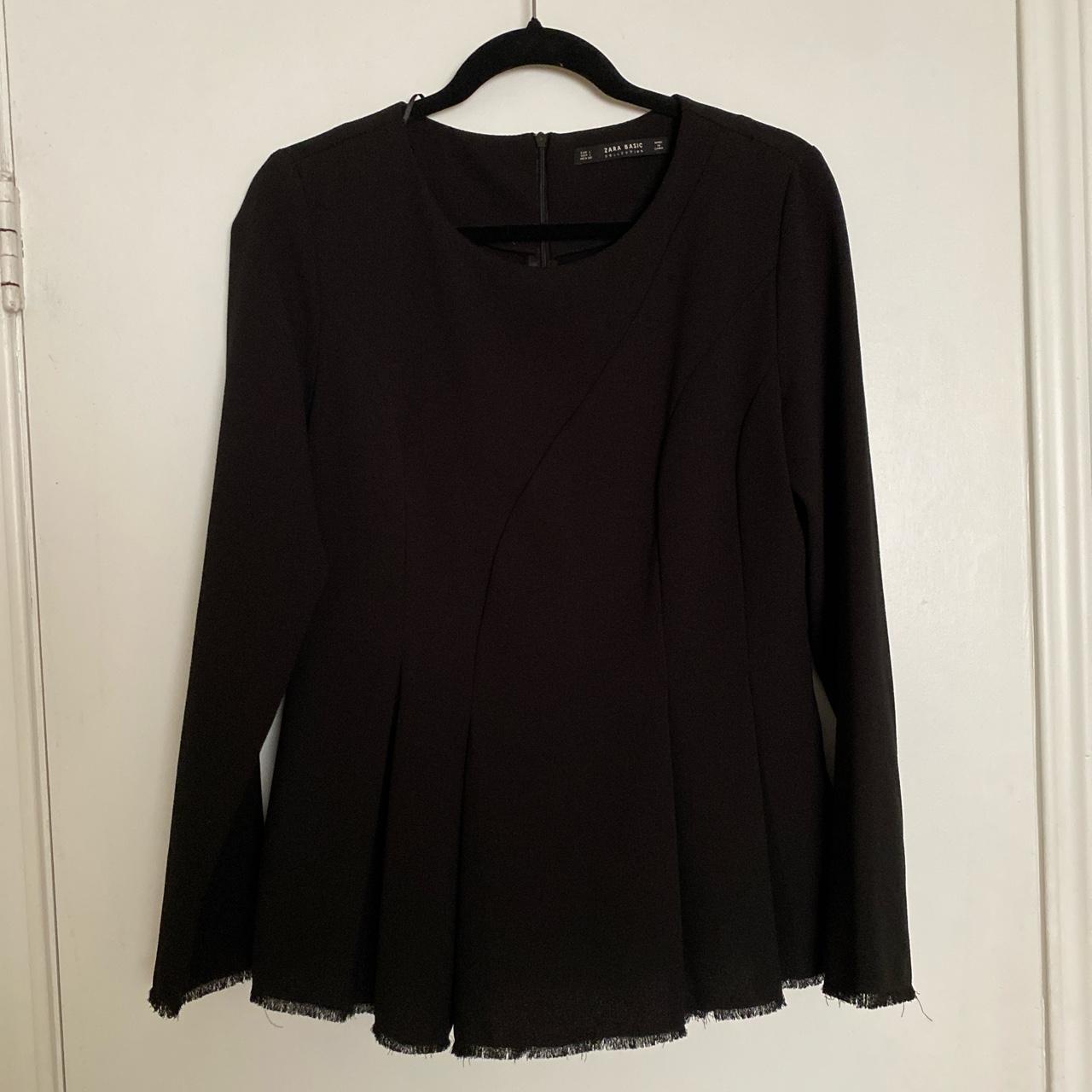 Zara Women's Black Blouse | Depop