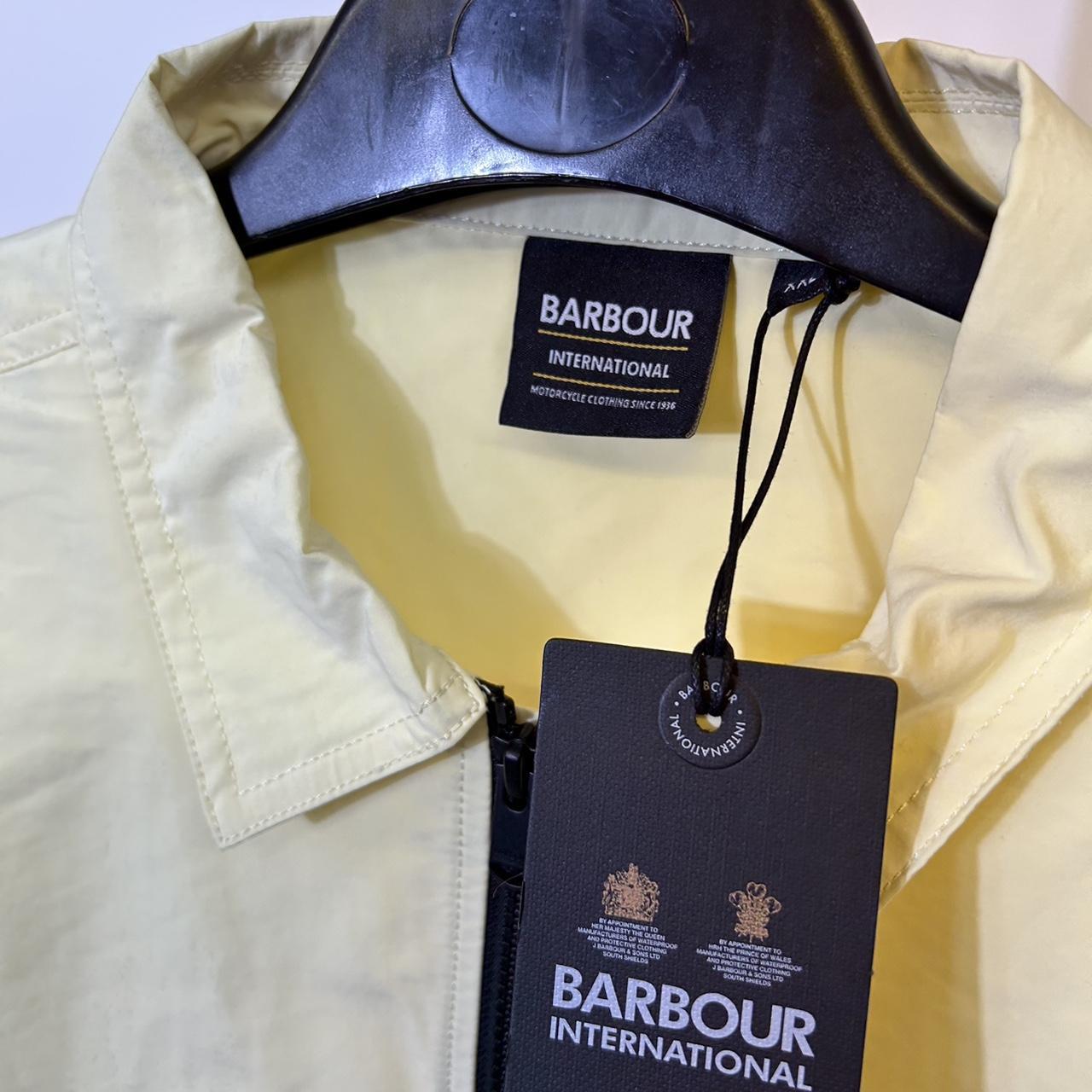 Barbour International Skyline Overshirt Yellow RRP... - Depop