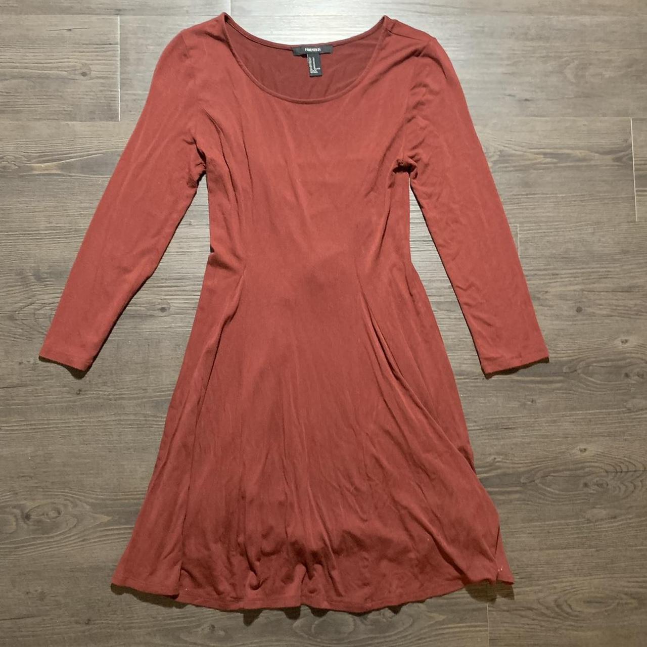 Forever 21 burnt sales orange dress