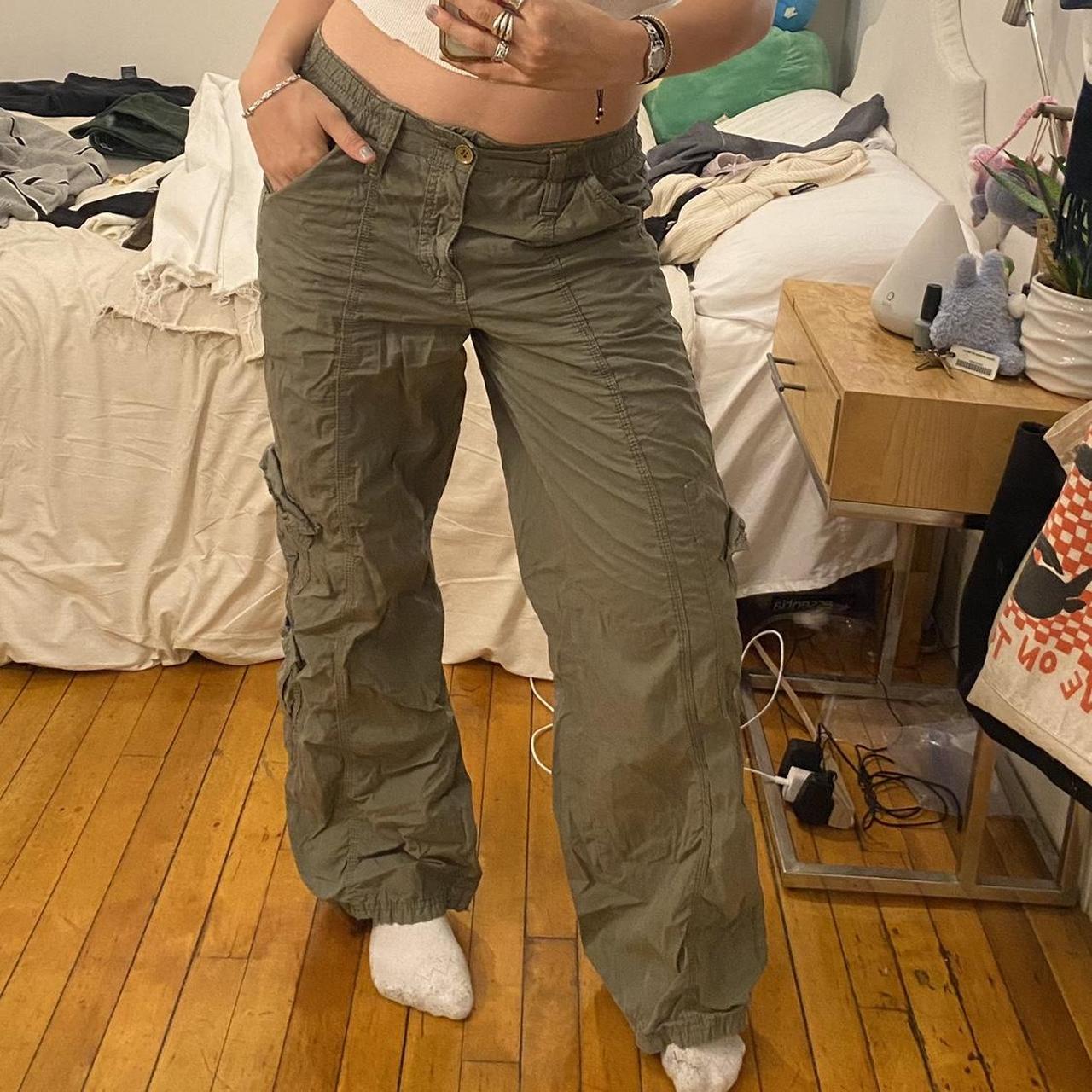 Y2K cargo pants from bdg/urban outfitters Army... - Depop