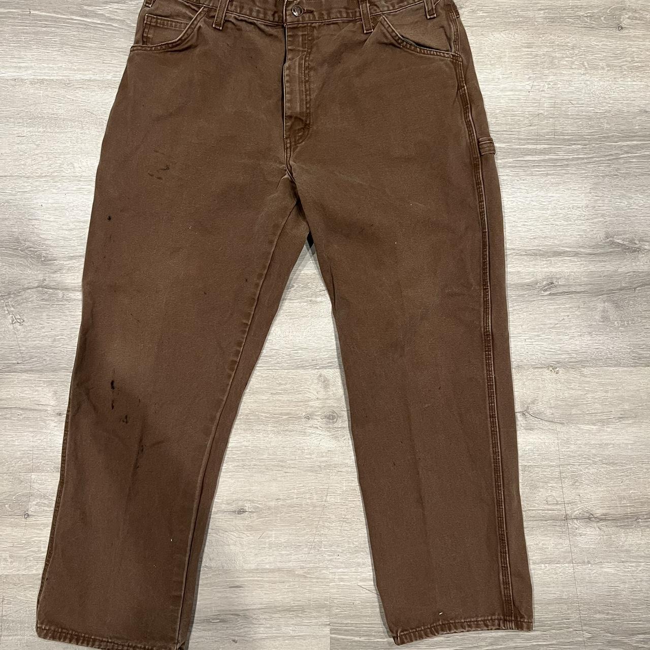 Brown dickies carpenter pants. One of the best... - Depop