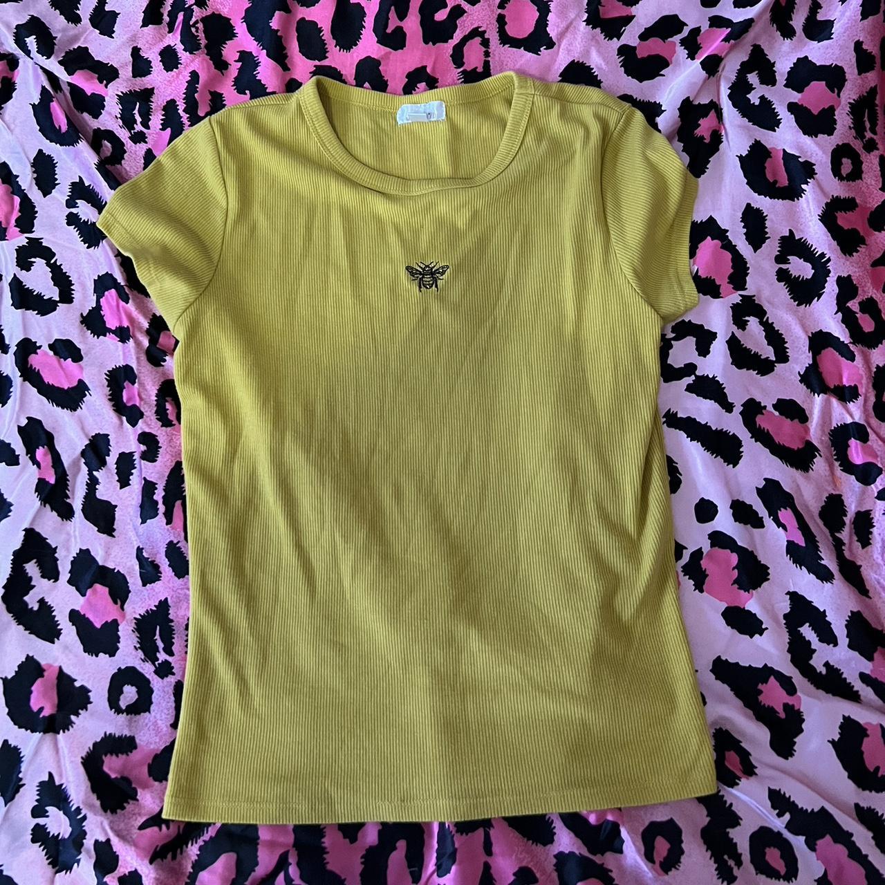 Women's Yellow Tshirt Depop