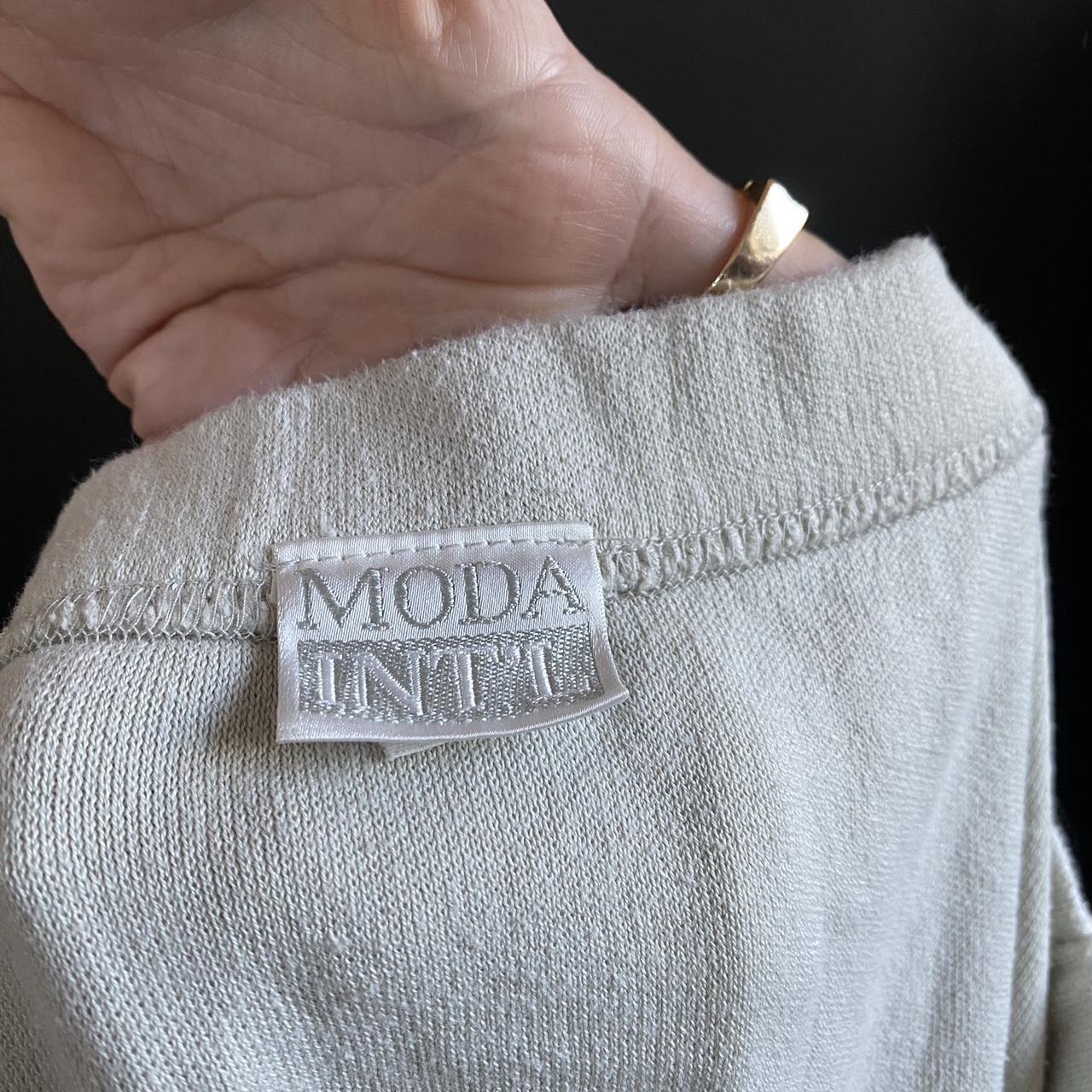 Moda International Women's Grey and Cream Skirt (4)