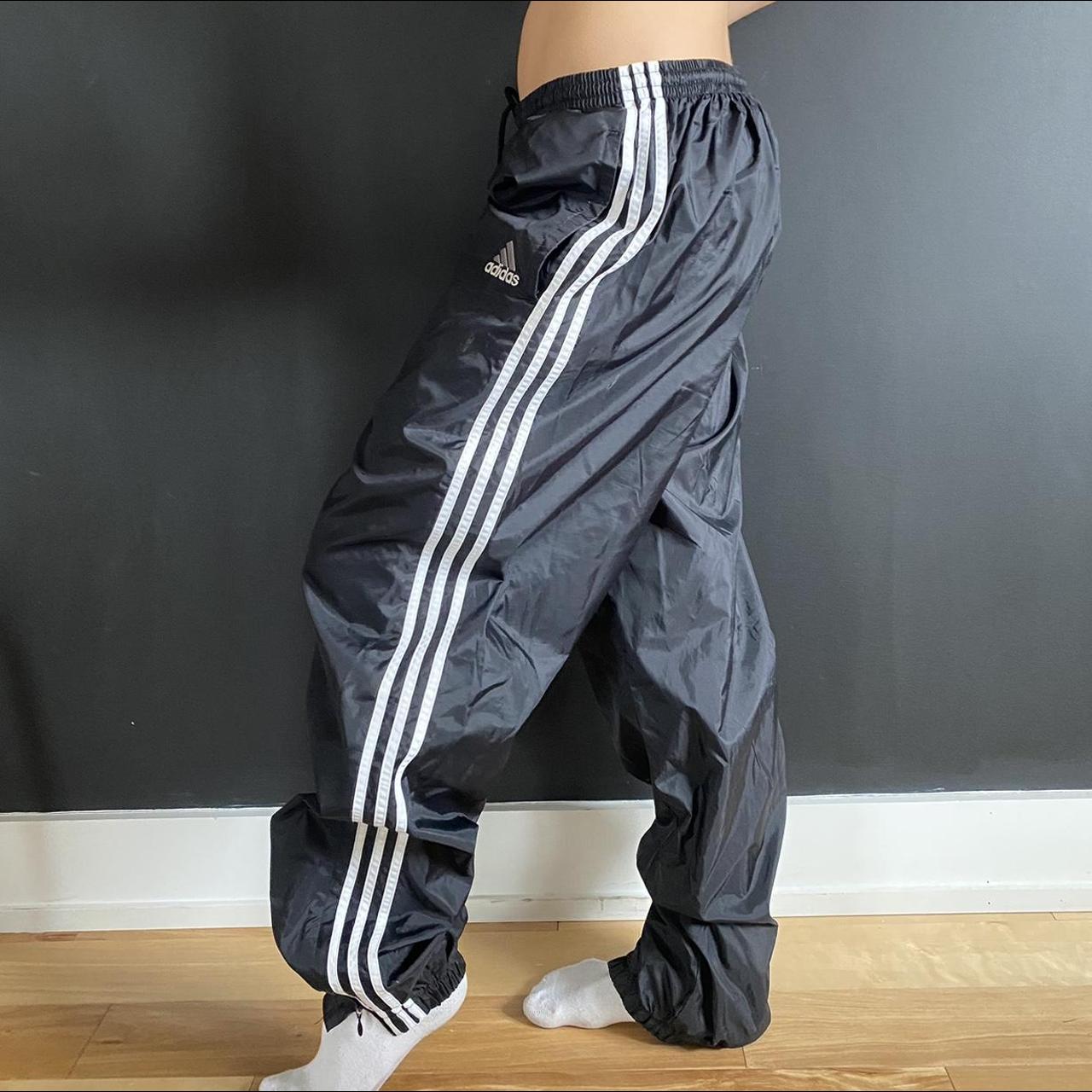 Adidas Women's White and Black Trousers