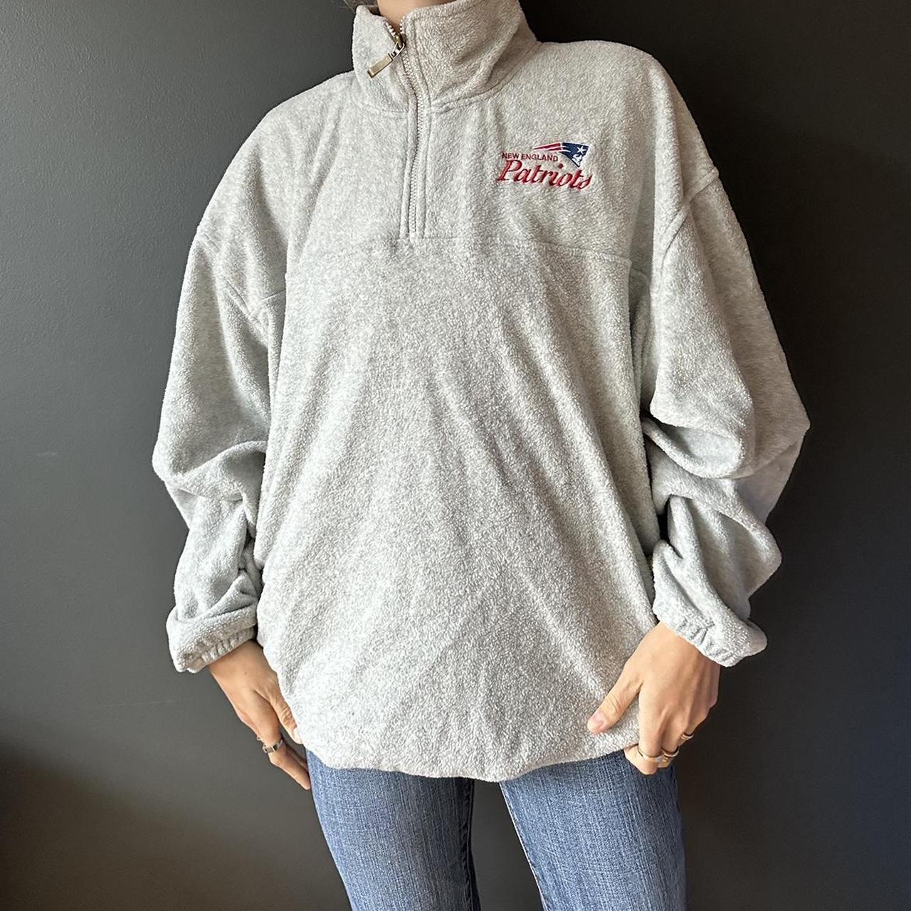 Vintage New England patriots fleece sweatshirt NFL. Depop