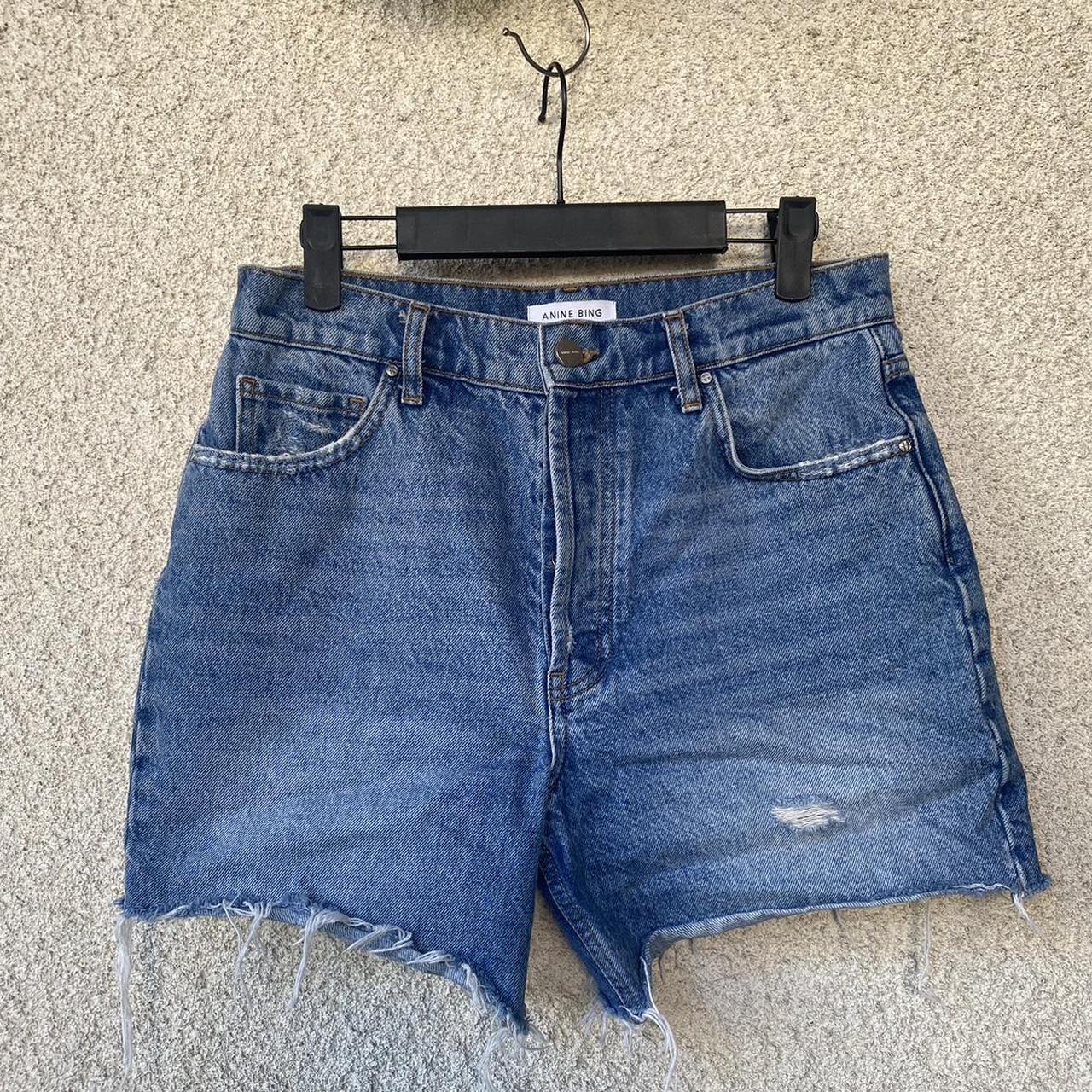 Anine Bing button fly kit cutoff shorts. The perfect Depop