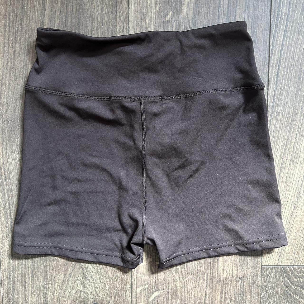 Missguided brown gym booty shorts UK size 10 Brand... - Depop