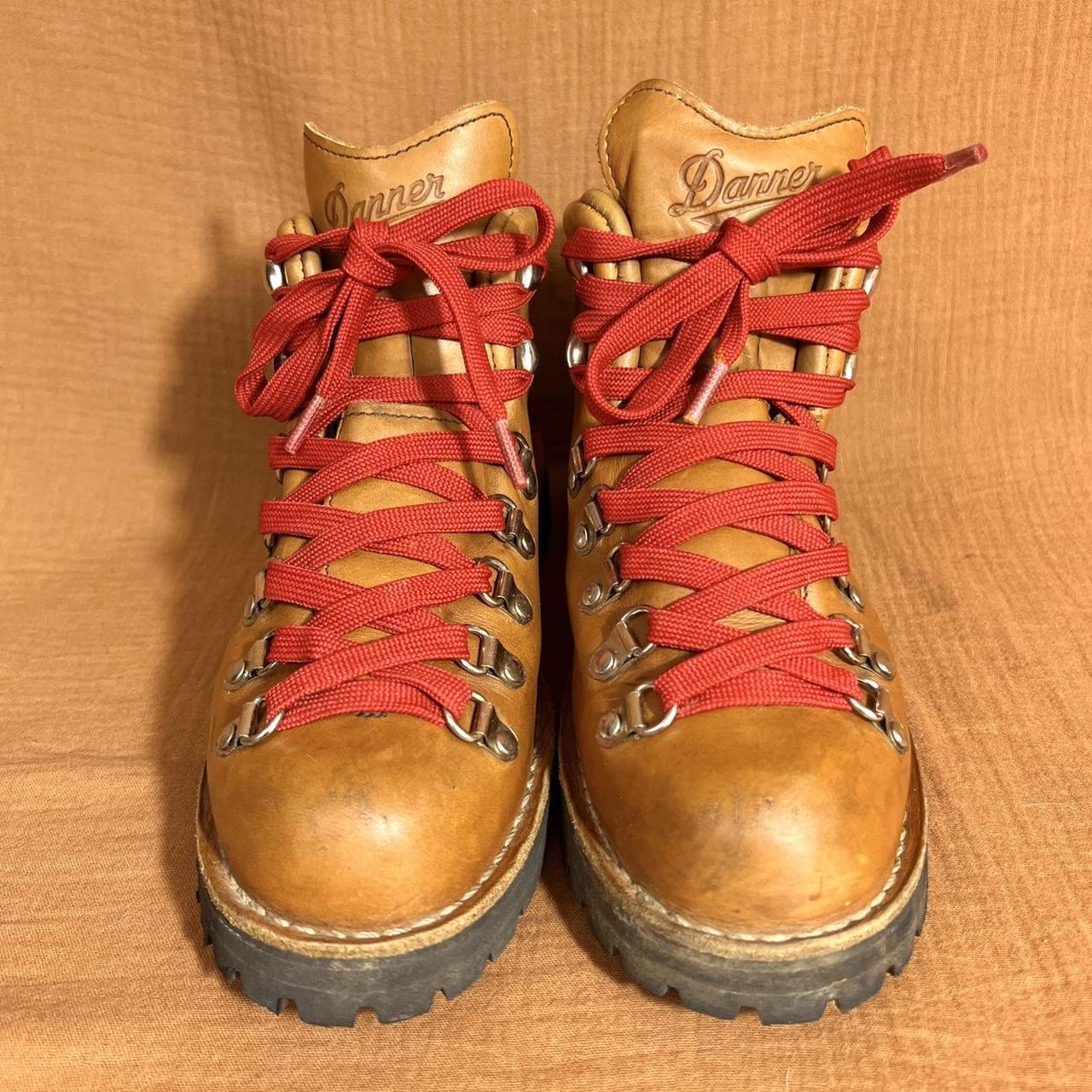 Danner Women's Brown and Red Boots | Depop