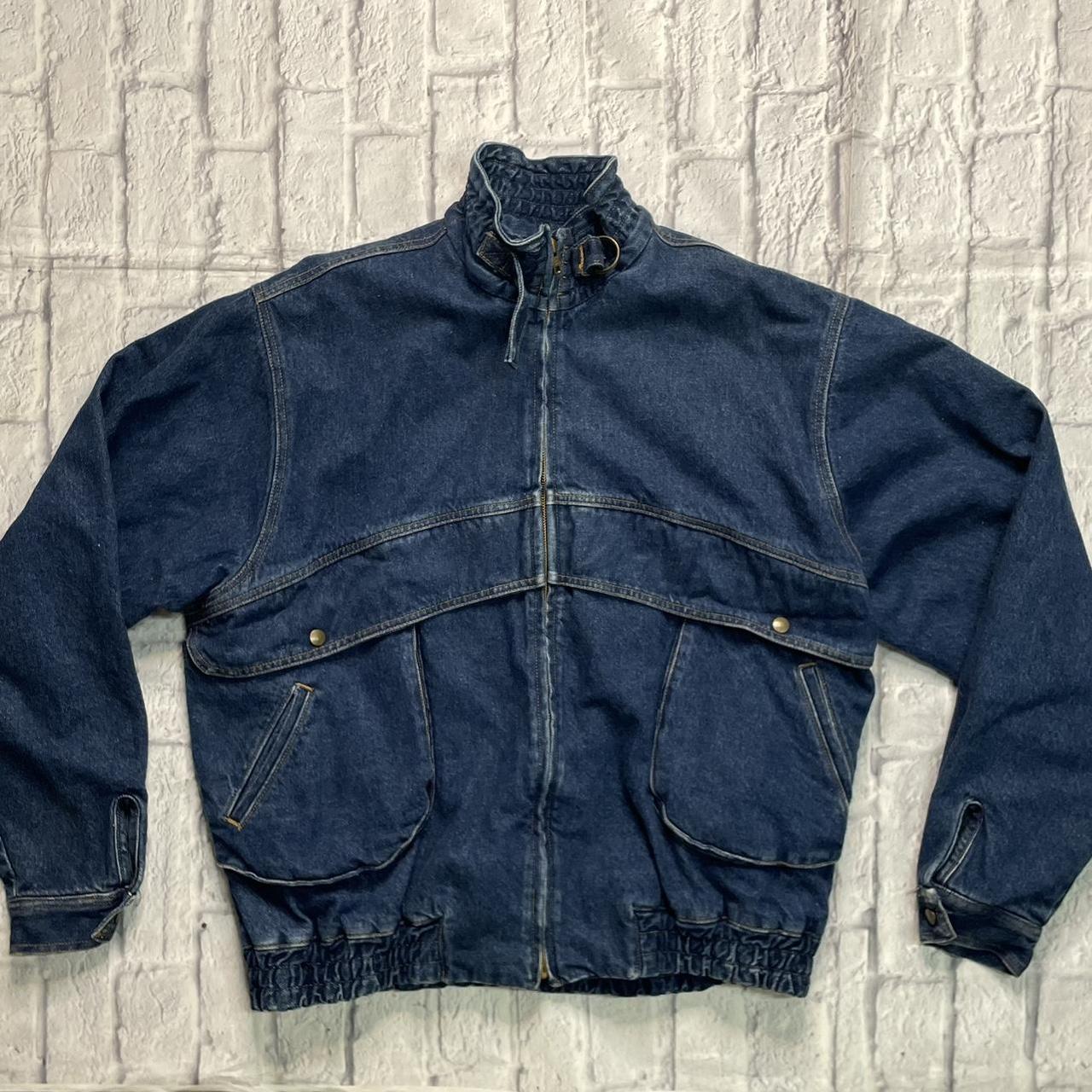 Vintage Denim Flannel Jacket DEPOP PAY ONLY... - Depop