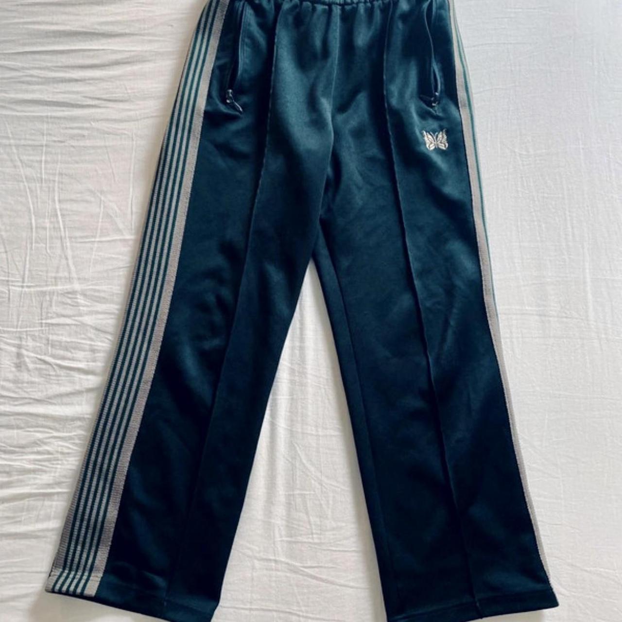 Needles poly smooth track pants Wide leg Size... - Depop