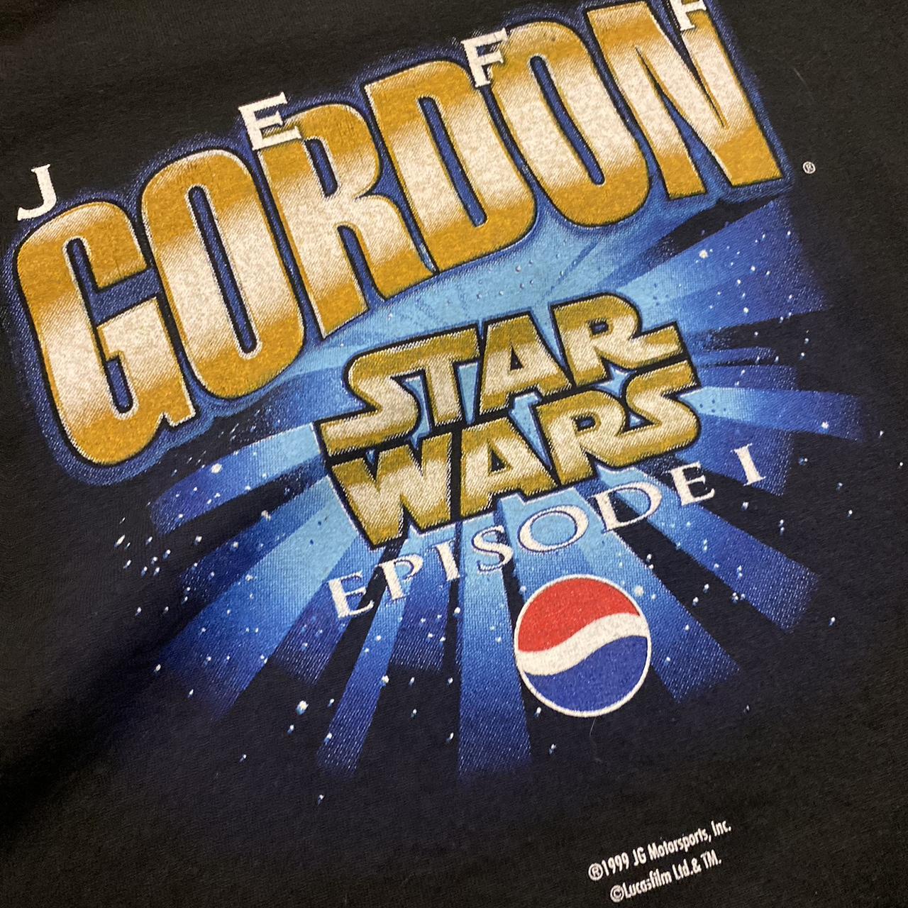 Vintage Jeff Gordon Star Wars Episode I Auto Racing T-Shirt