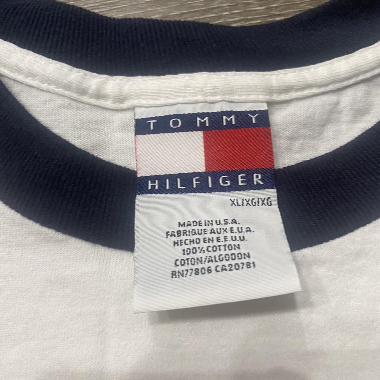 TOMMY HILFIGER BEAUTIFUL MADE IN USA T SHIRT SIZE... - Depop