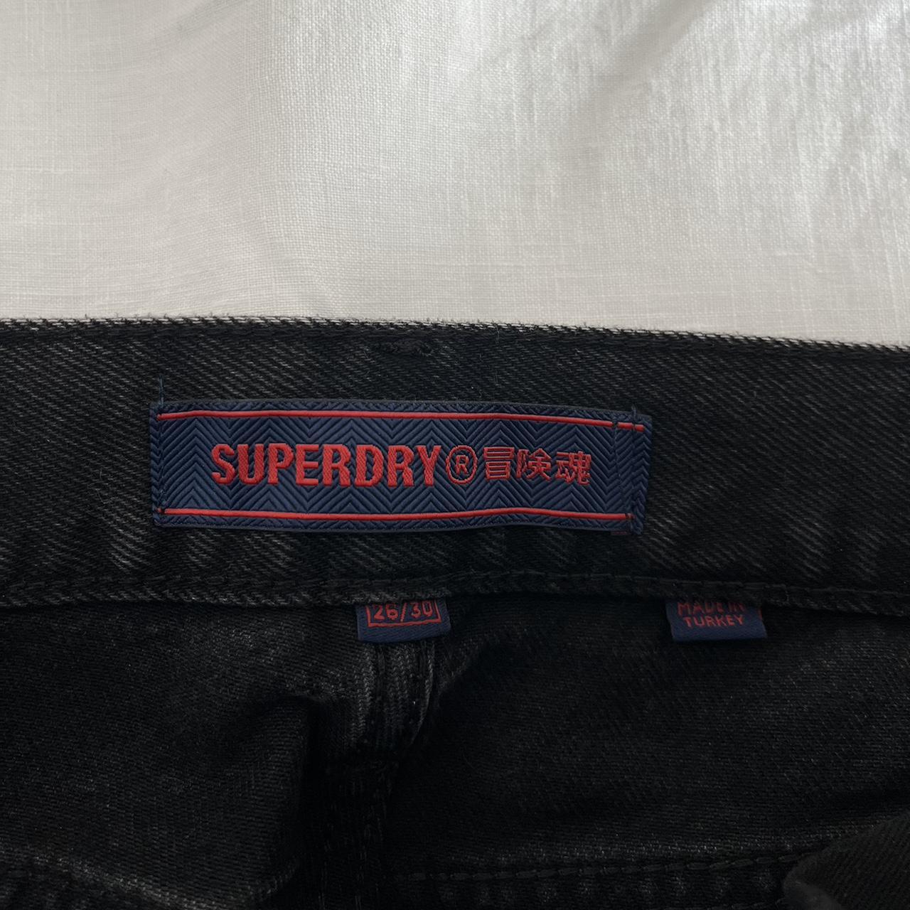 Super dry black jeans straight leg jeans, mid to... - Depop