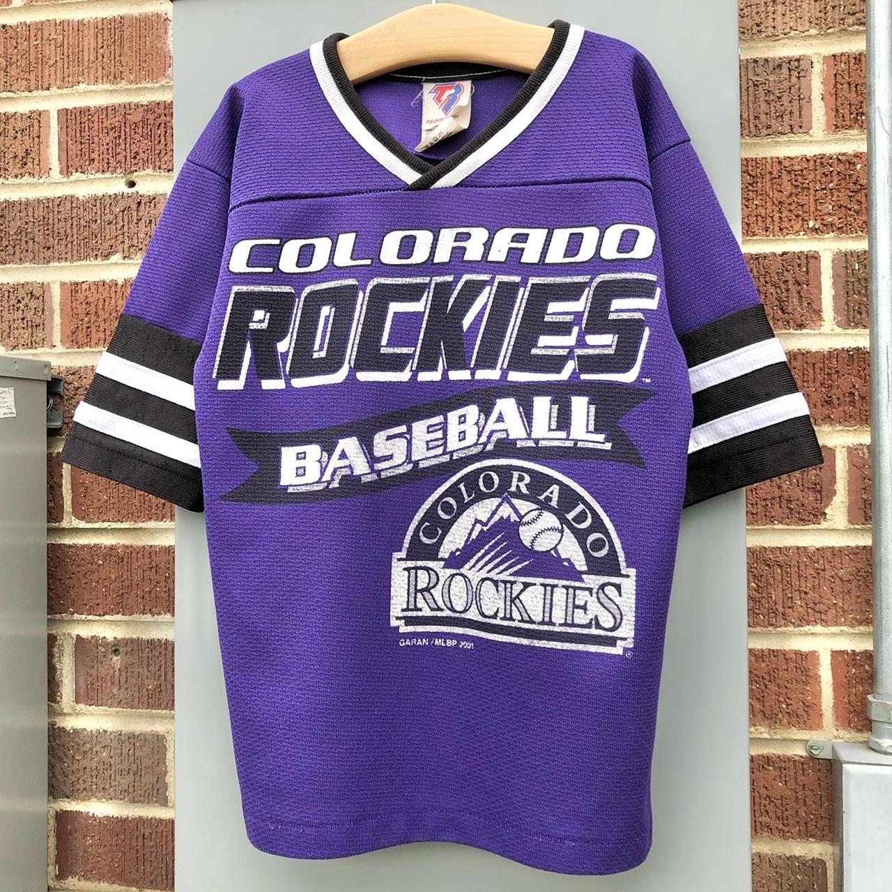 Classic Black Rockies Jersey Jersey is in excellent - Depop