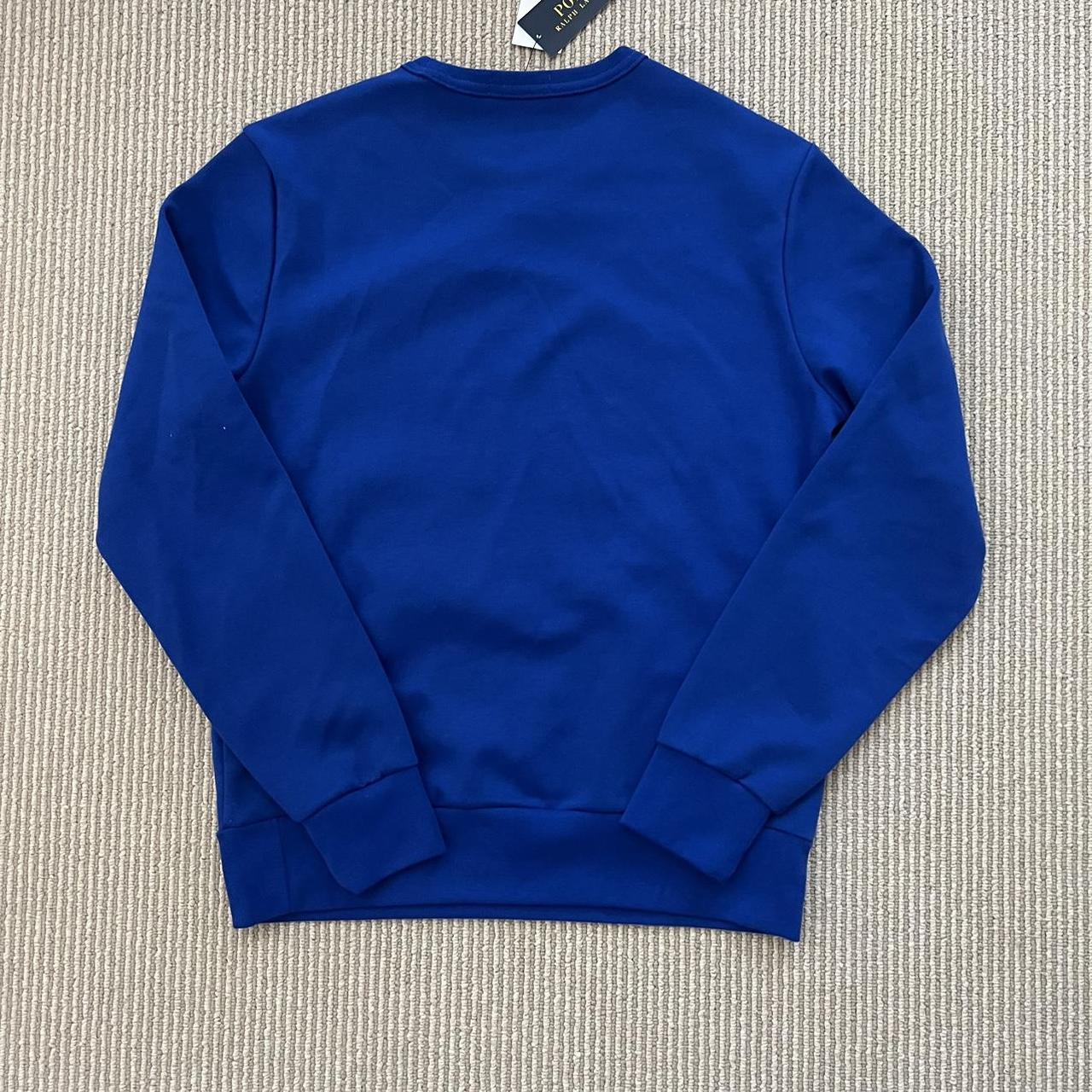 Polo Ralph Lauren Men's Blue Sweatshirt | Depop