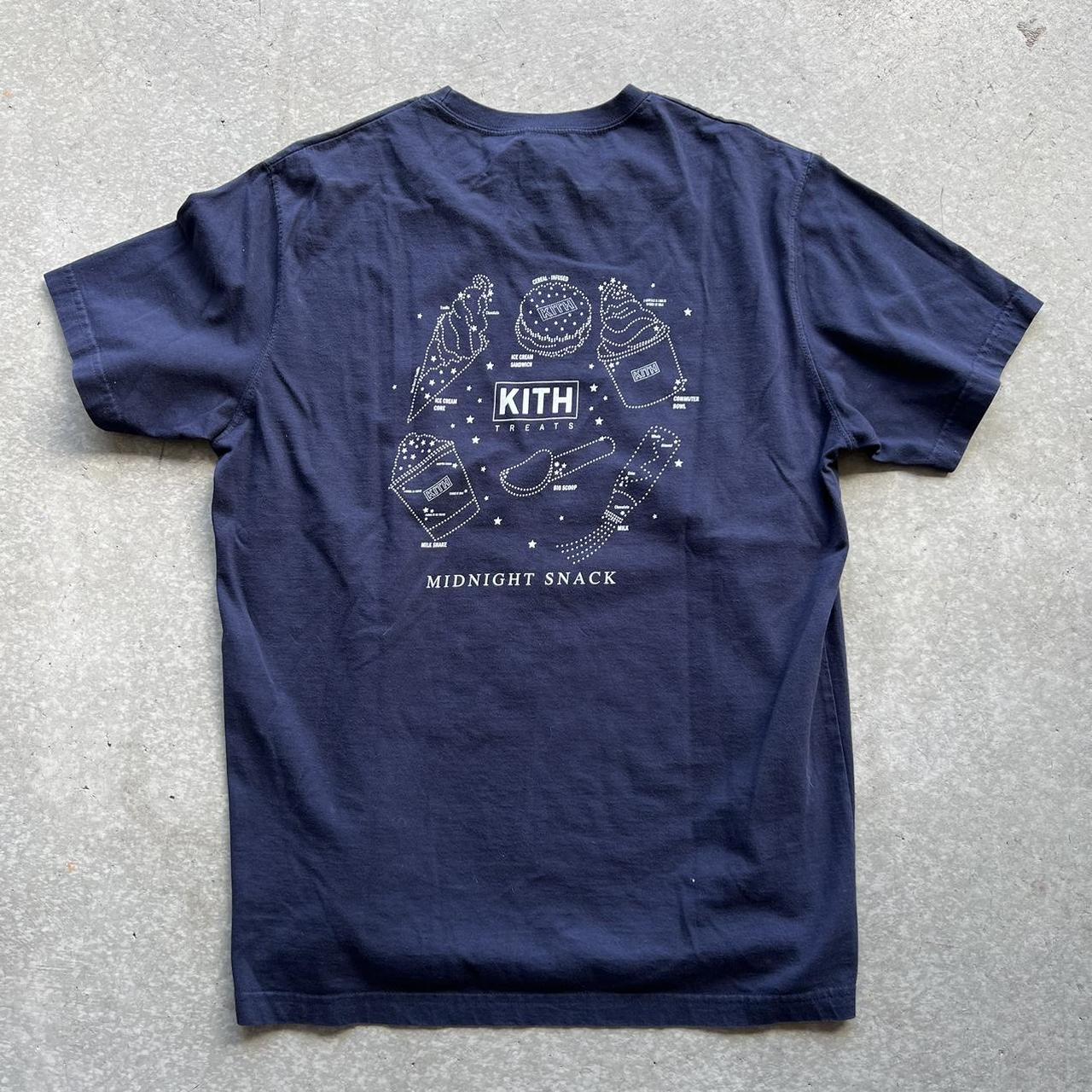 Kith Treats tee Navy Size Small hmu if you are... - Depop