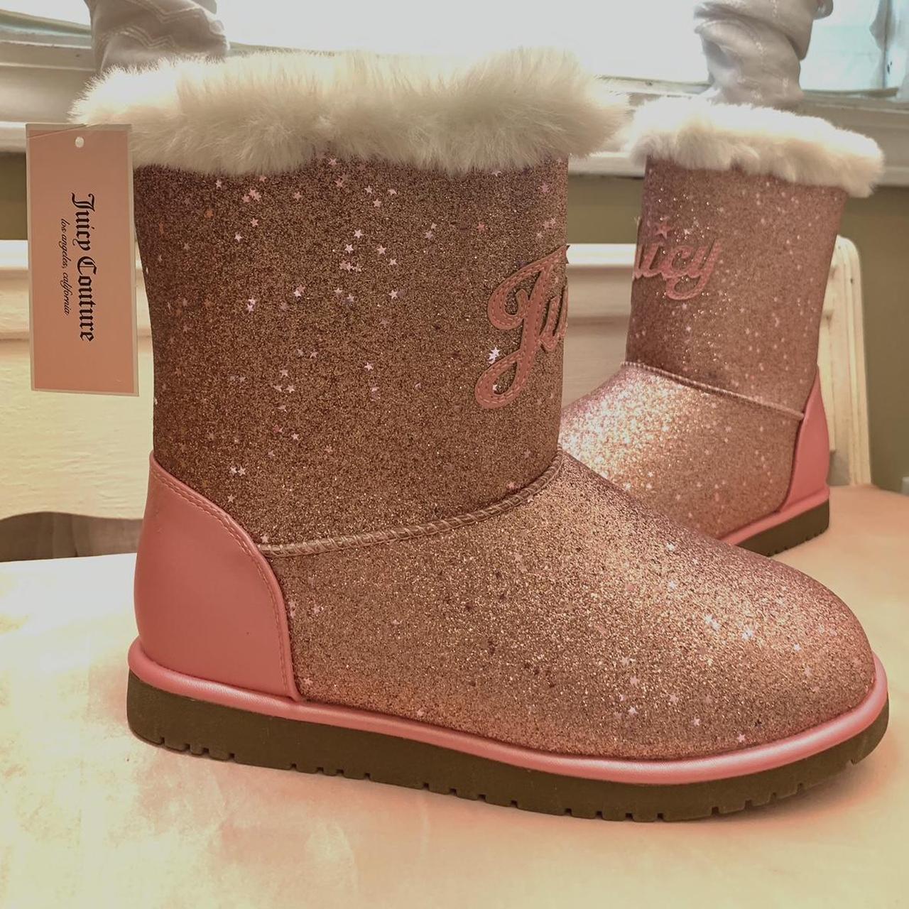 Juicy Couture Pink and White Boots | Depop