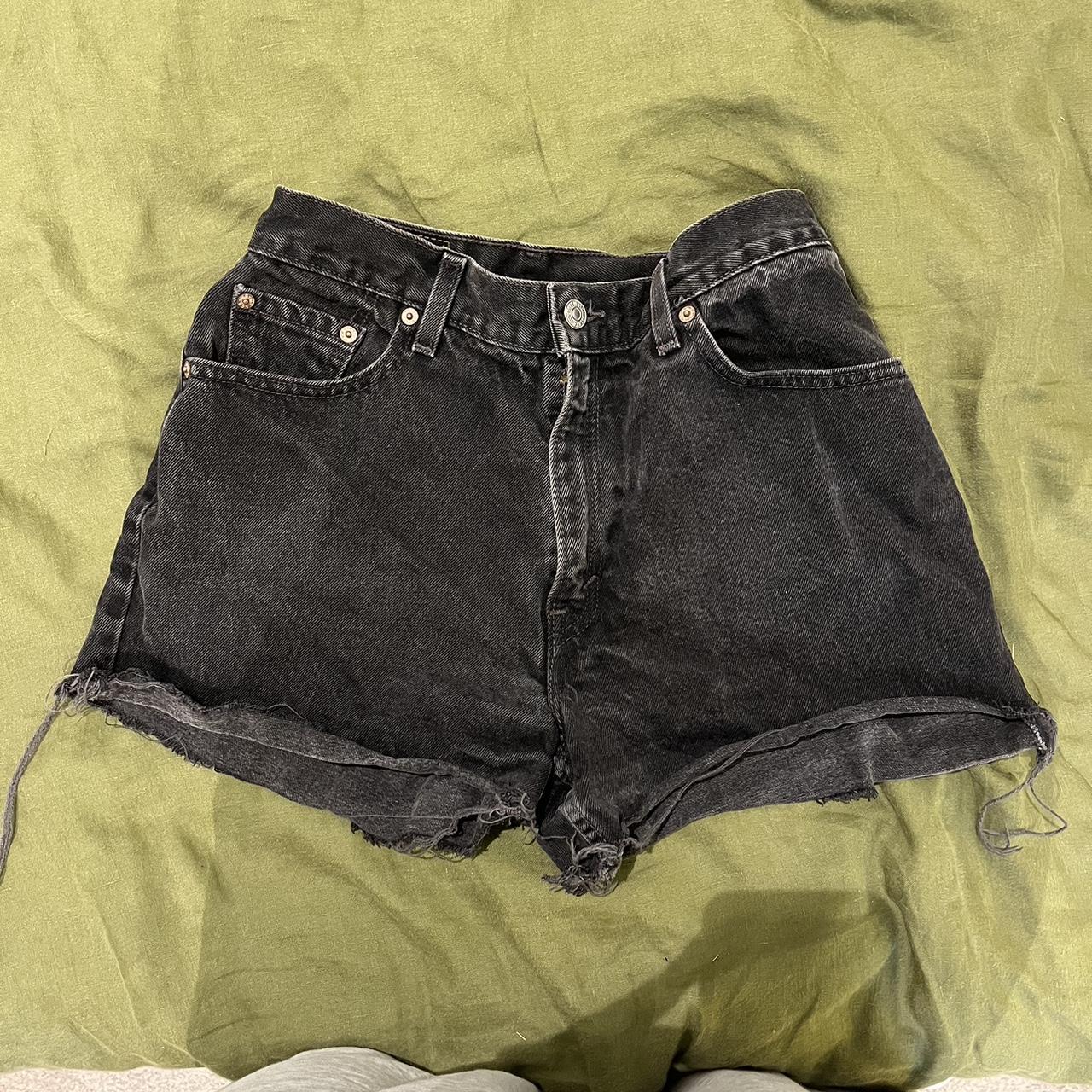 Levi’s Black Denim Shorts Good bum coverage Depop