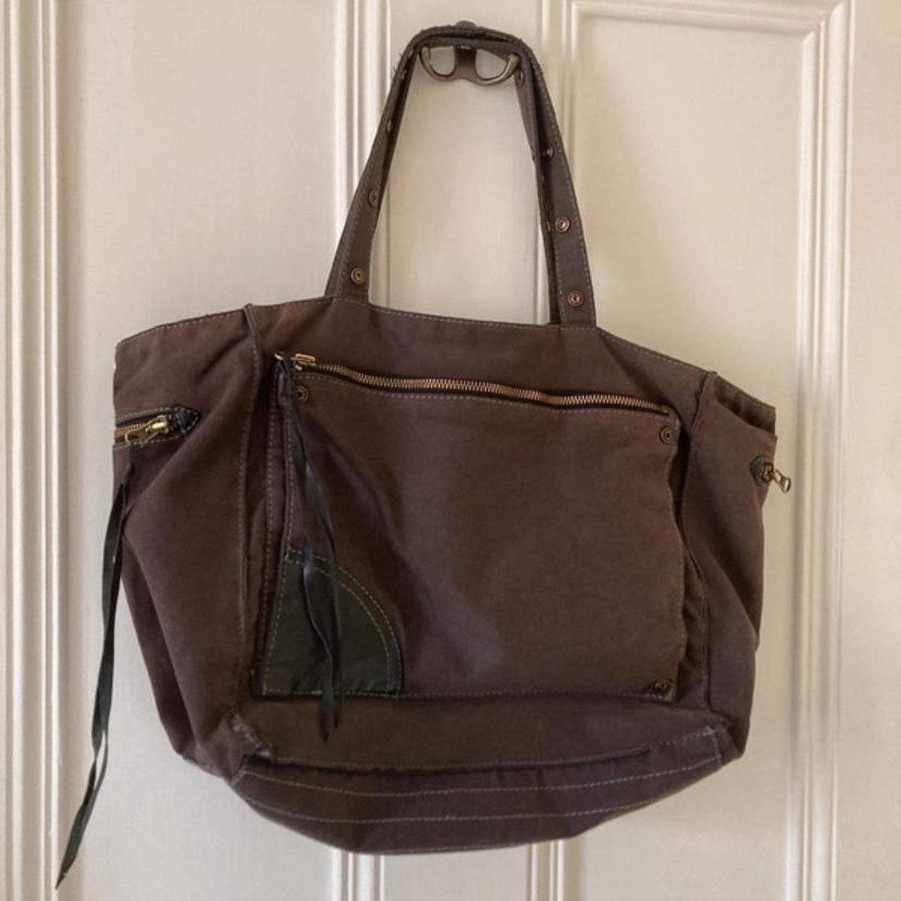 Zadig And Voltaire Tote Bag Brown With Leather Depop