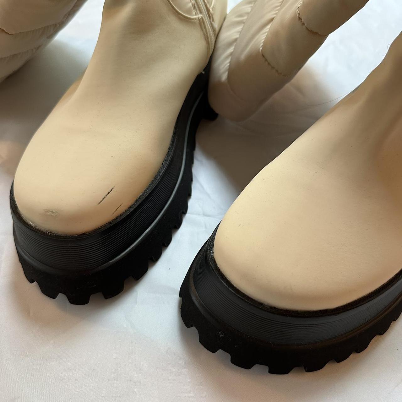 asos cream ankle boots