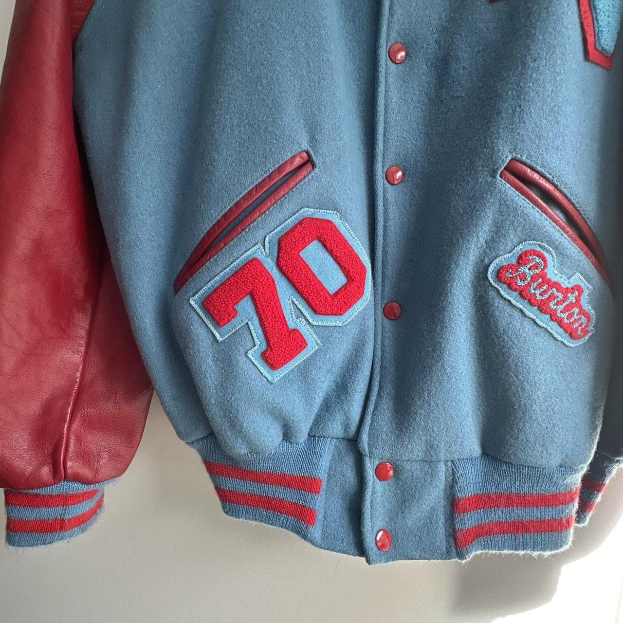 Vintage varsity jacket. Size L/XL - Depop
